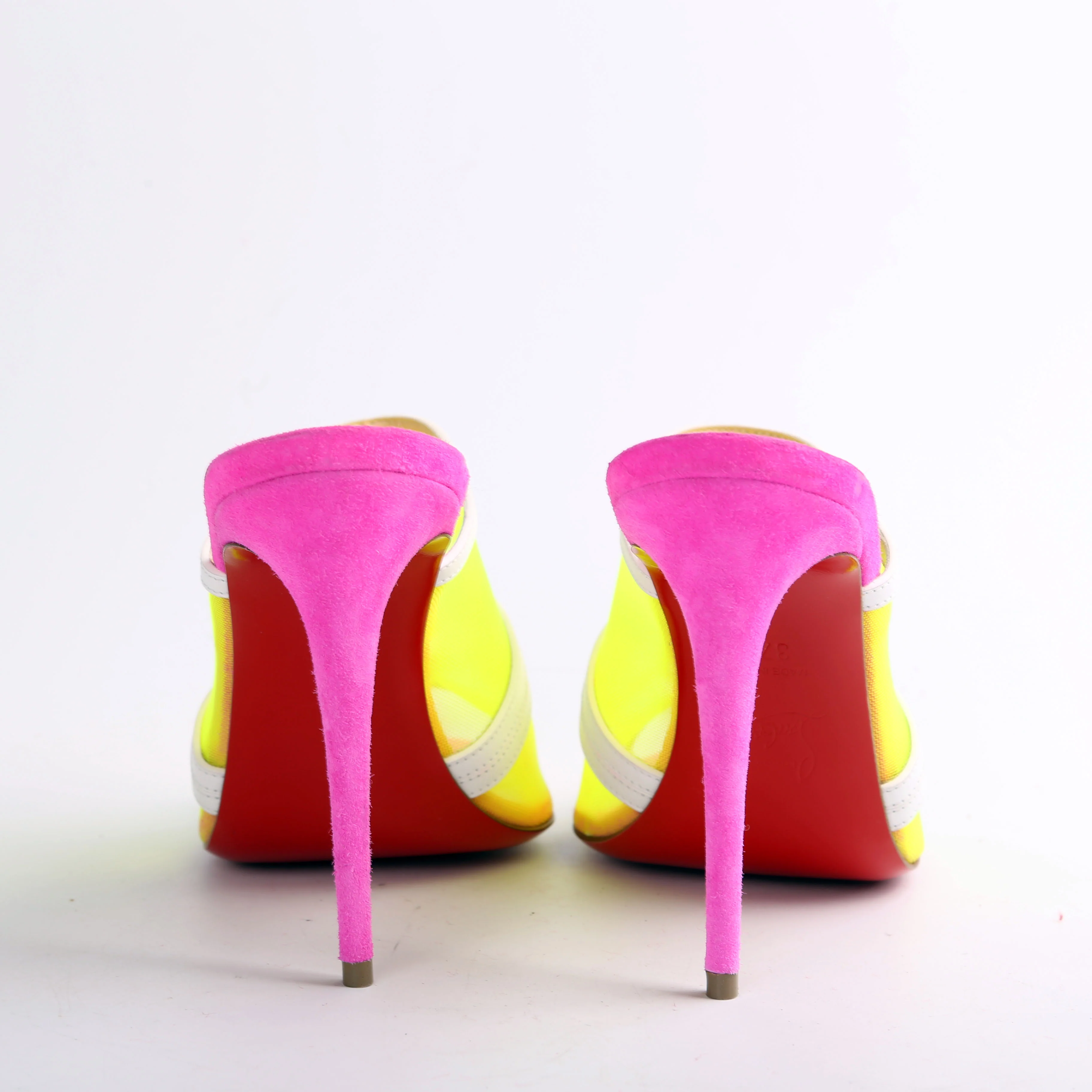 Multicolor Heeled Mules Size 37.5 - Image 6