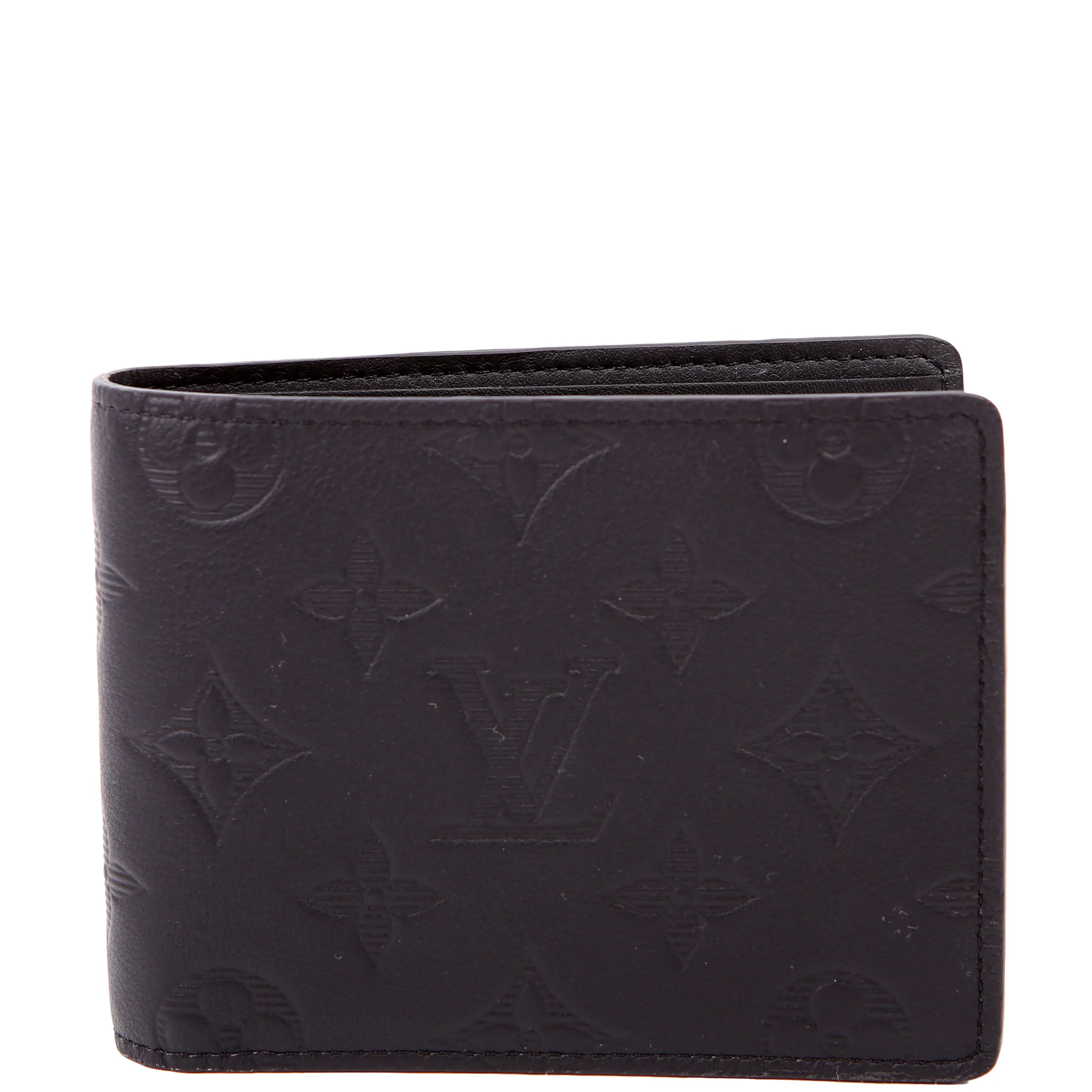 Multiple Wallet Shadow Monogram Leather Black