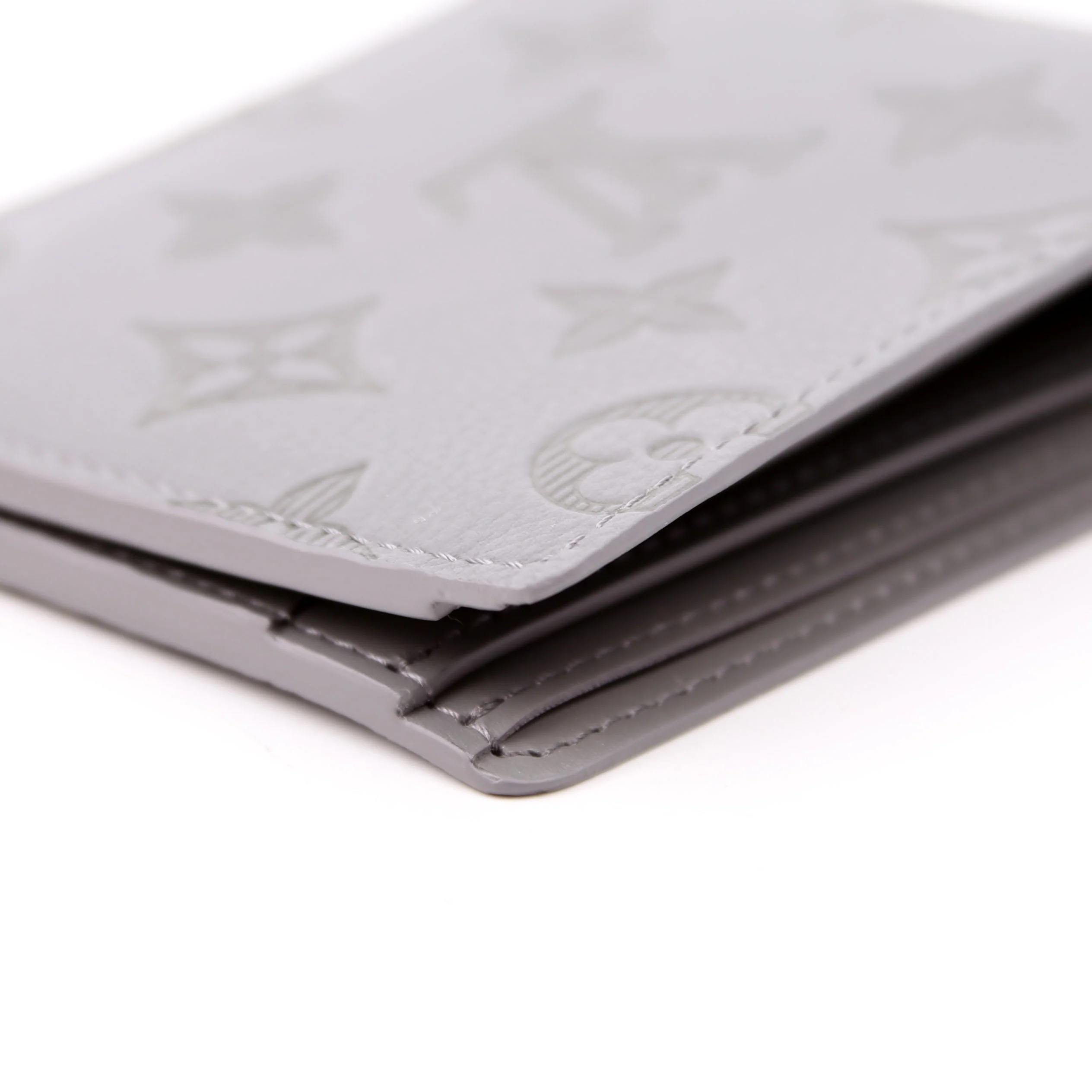 Multiple Wallet Shadow Monogram Leather Grey - Image 6