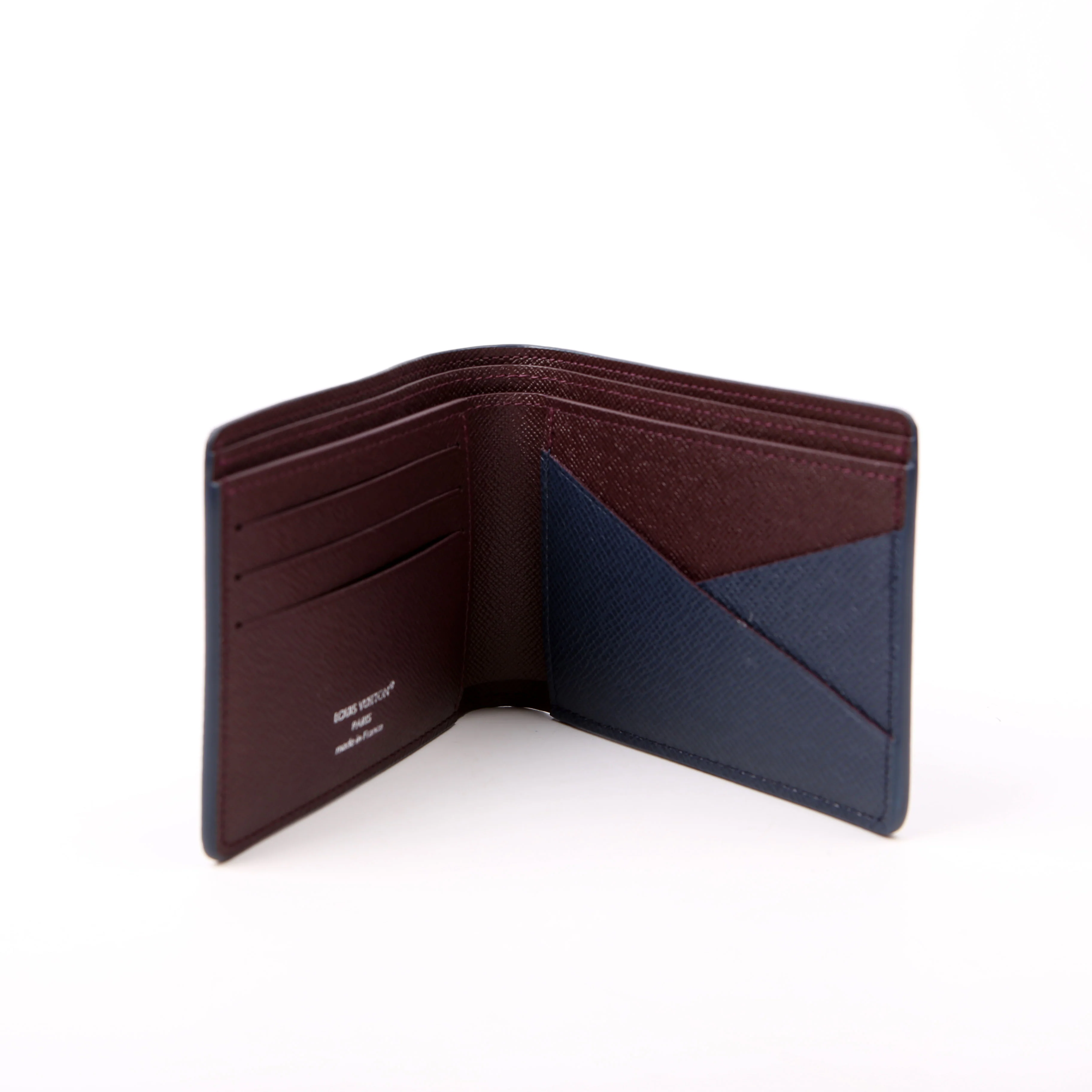 Multiple Wallet Taiga Leather Blue - Image 10