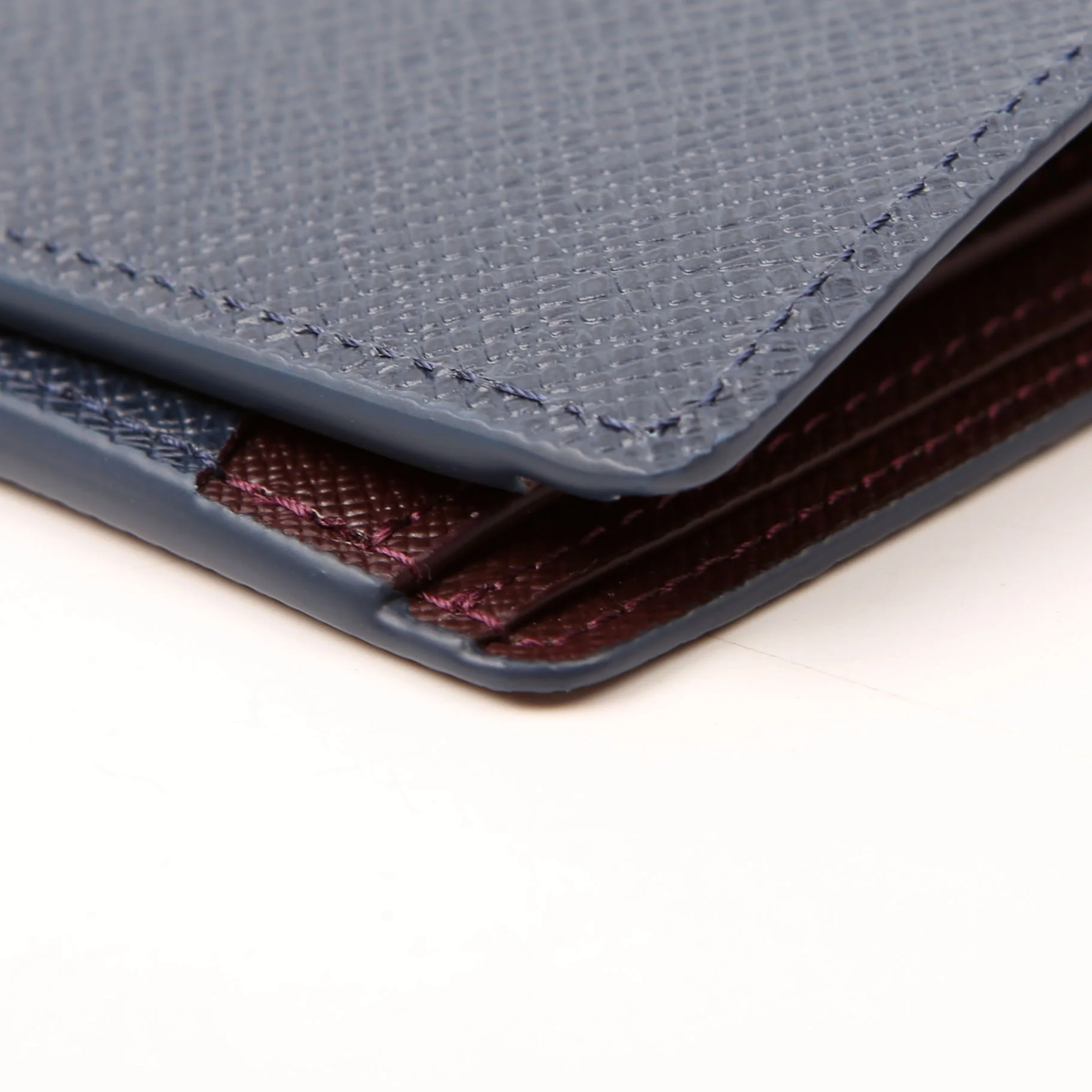 Multiple Wallet Taiga Leather Blue - Image 7