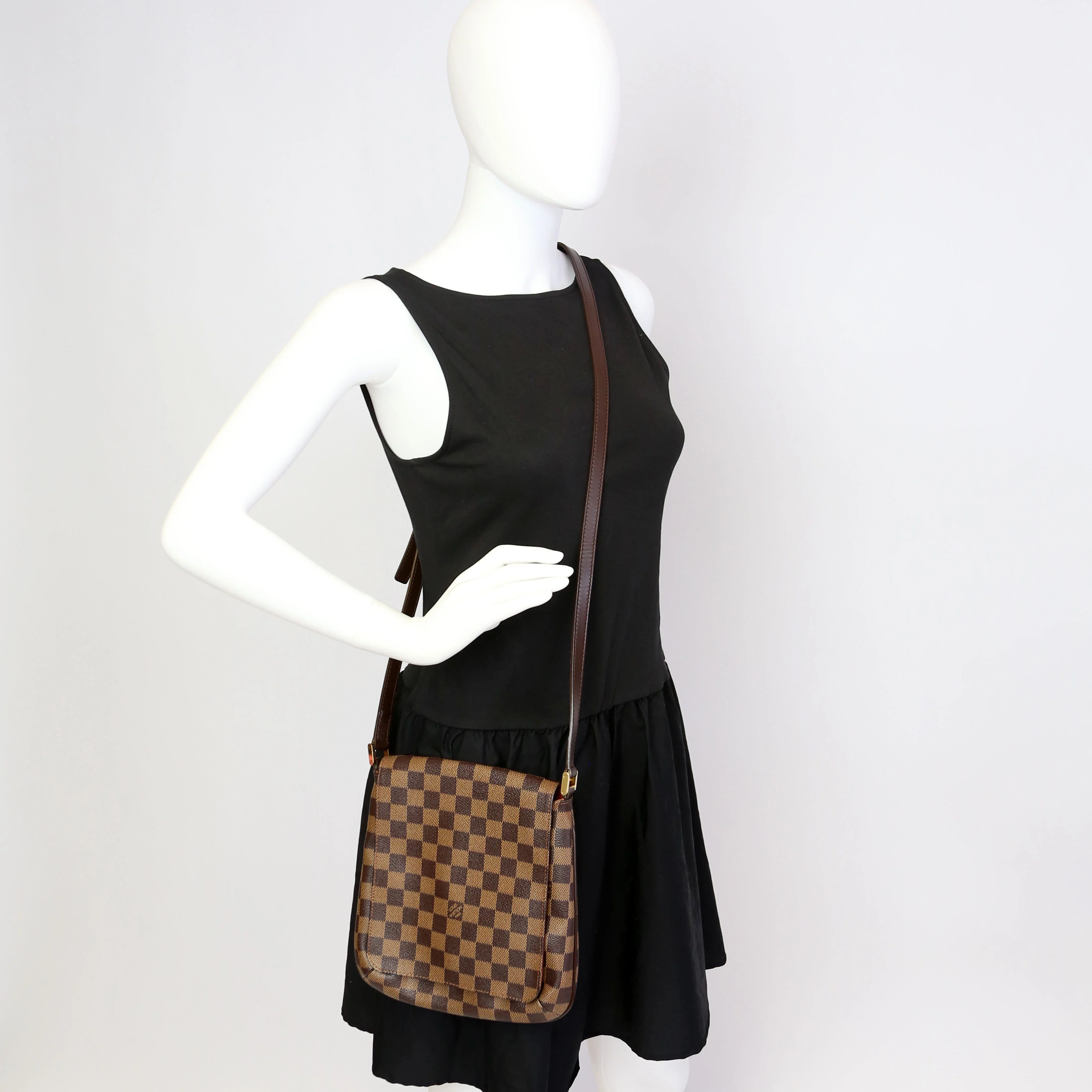 Musette Salsa Long Damier Ebene - Image 11