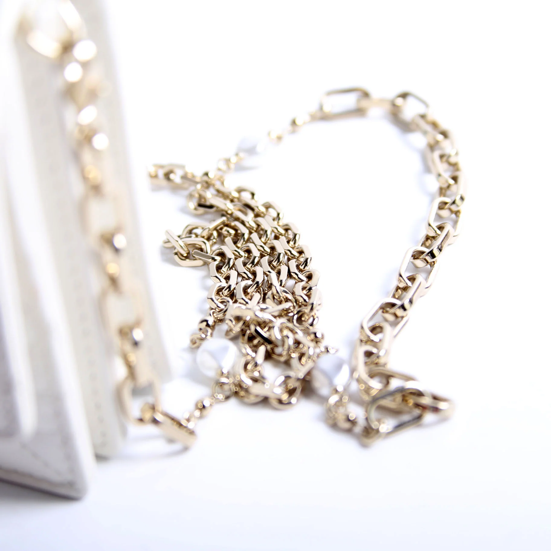 My Dior Mini Chain Bag Cannage Lambskin White - Image 7