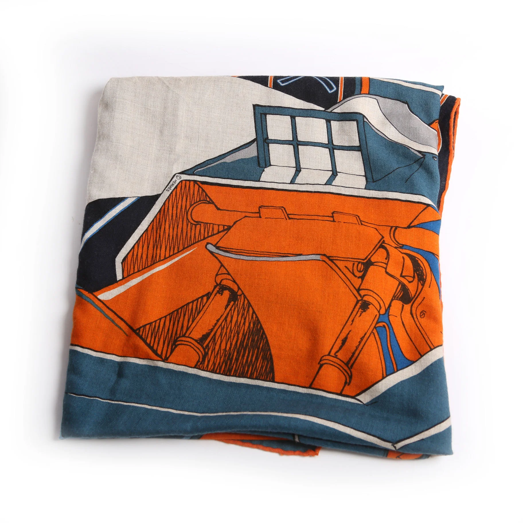 Mysterious Rider Shawl Silk/Cashmere 140 Scarf Multicolor - Image 2