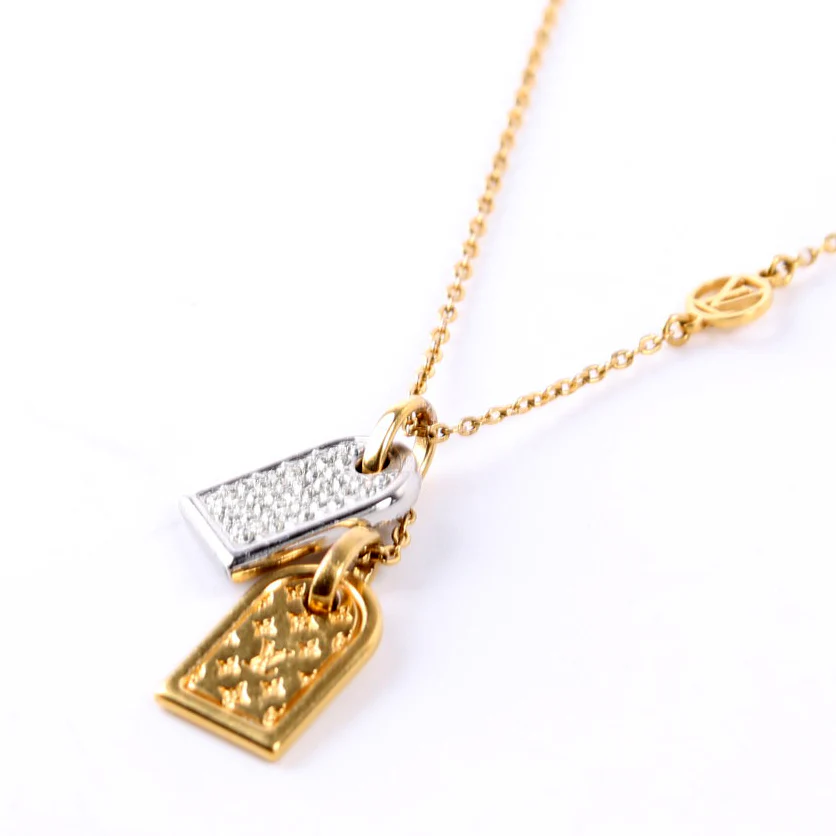Nanogram 2-Tone Pendant Necklace - Image 4