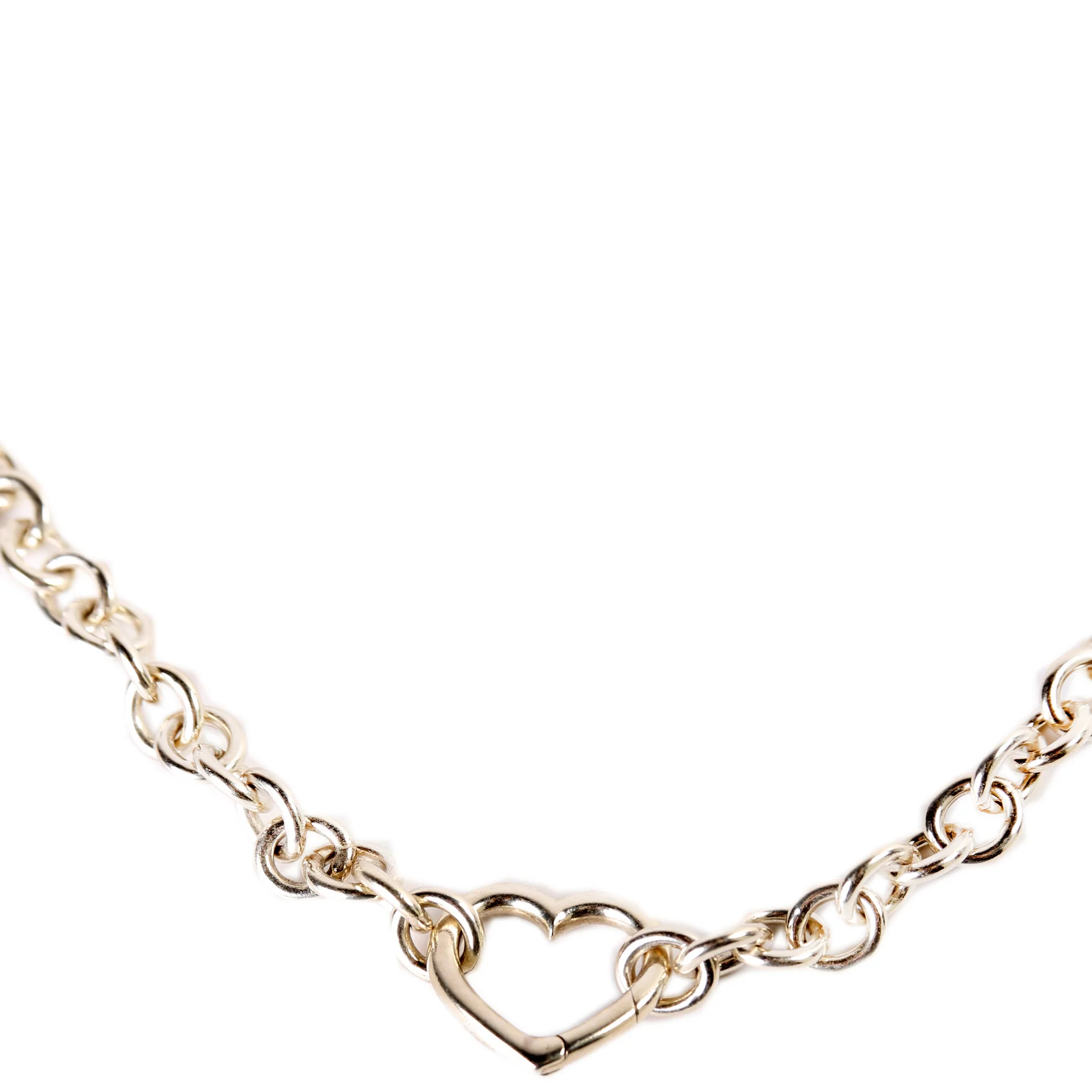 NECKLACE: HEART CLASP CHOKER 925