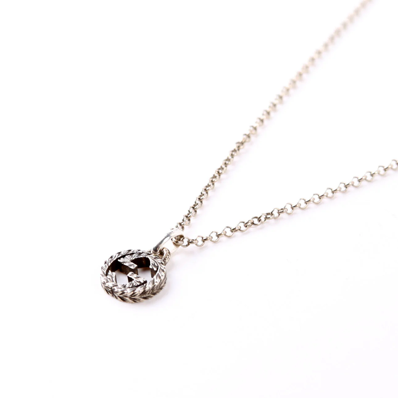 Necklace: Interlocking G Aged 925 - Image 4