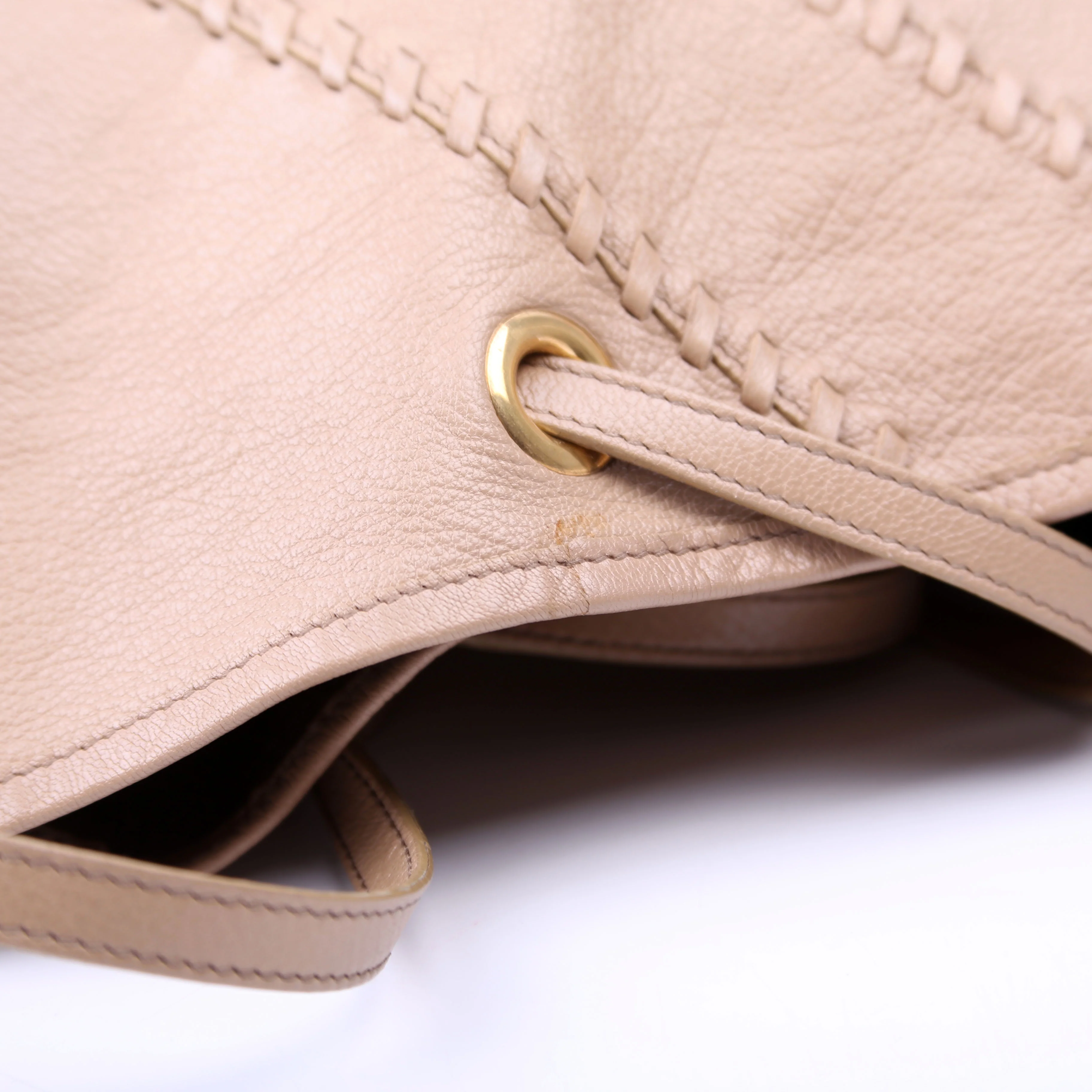 Neo Double Reversible Tote Leather Taupe - Image 12