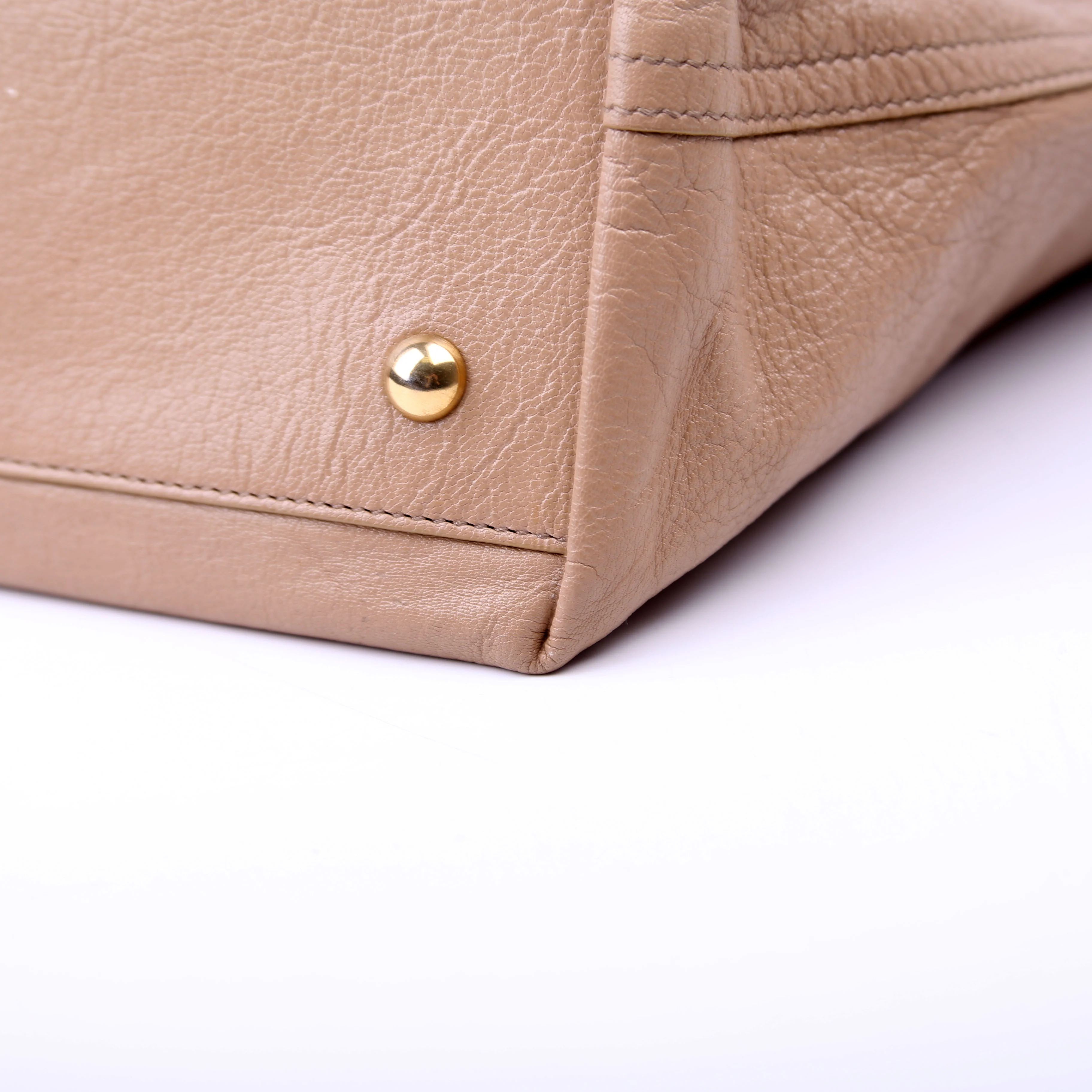 Neo Double Reversible Tote Leather Taupe - Image 9
