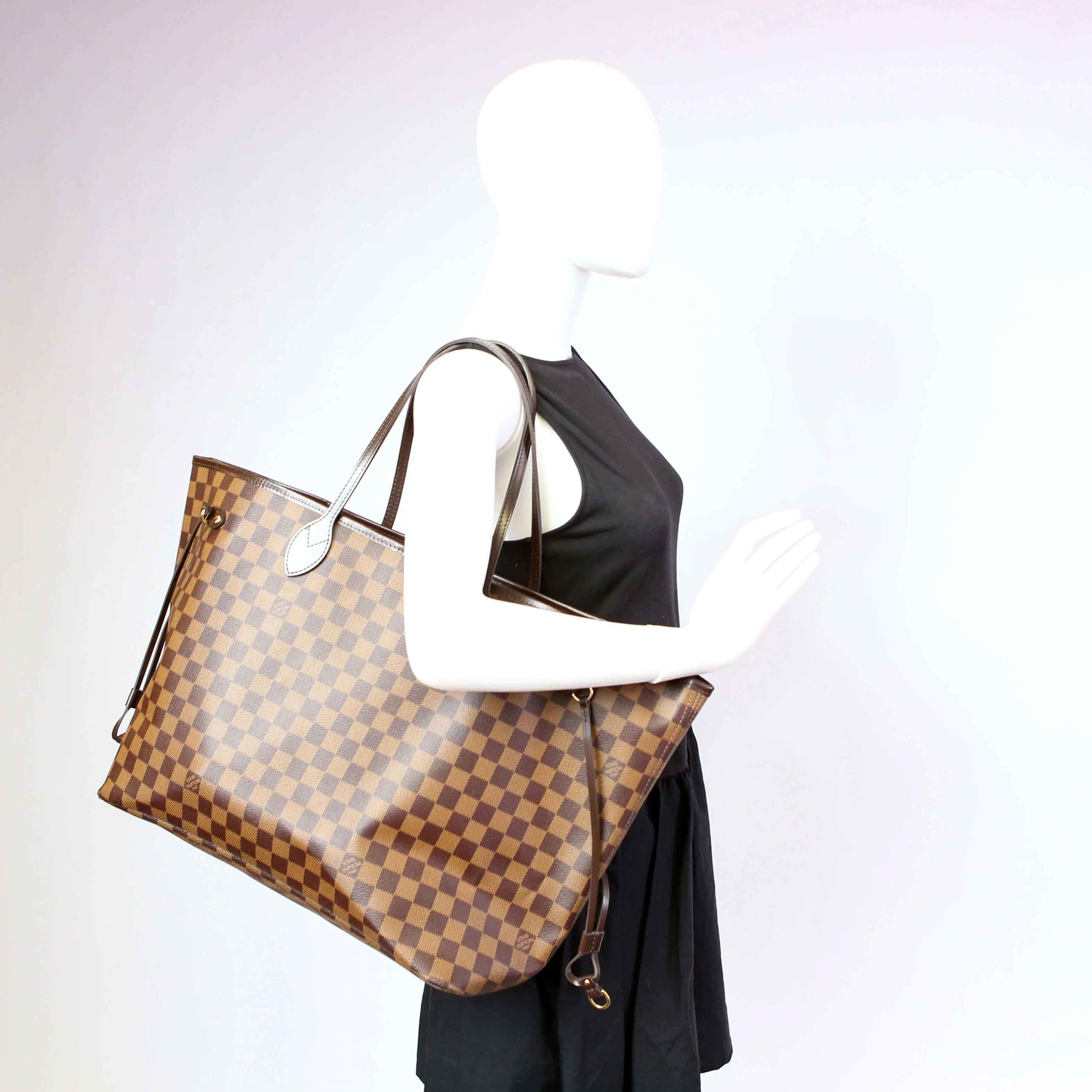 Neverfull GM With Wallet Damier Ebene Red - Image 11