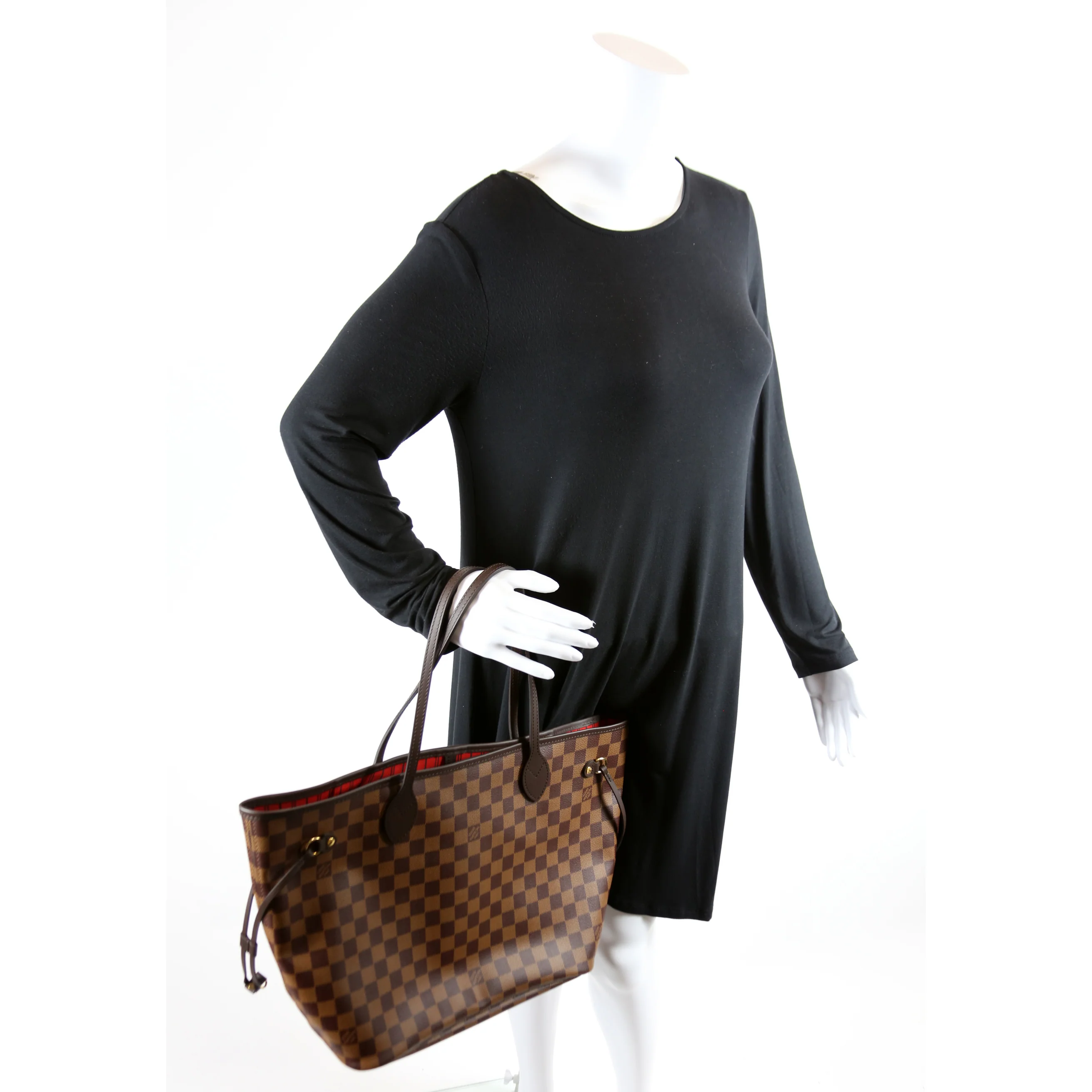 Neverfull MM Damier Ebene Red - Image 9