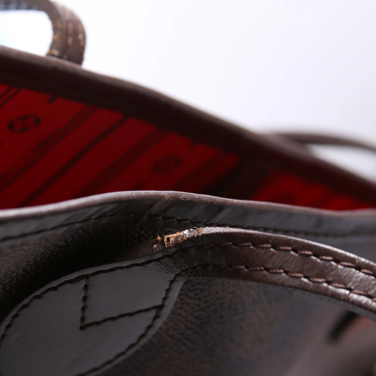 Neverfull MM Damier Ebene Red - Image 7