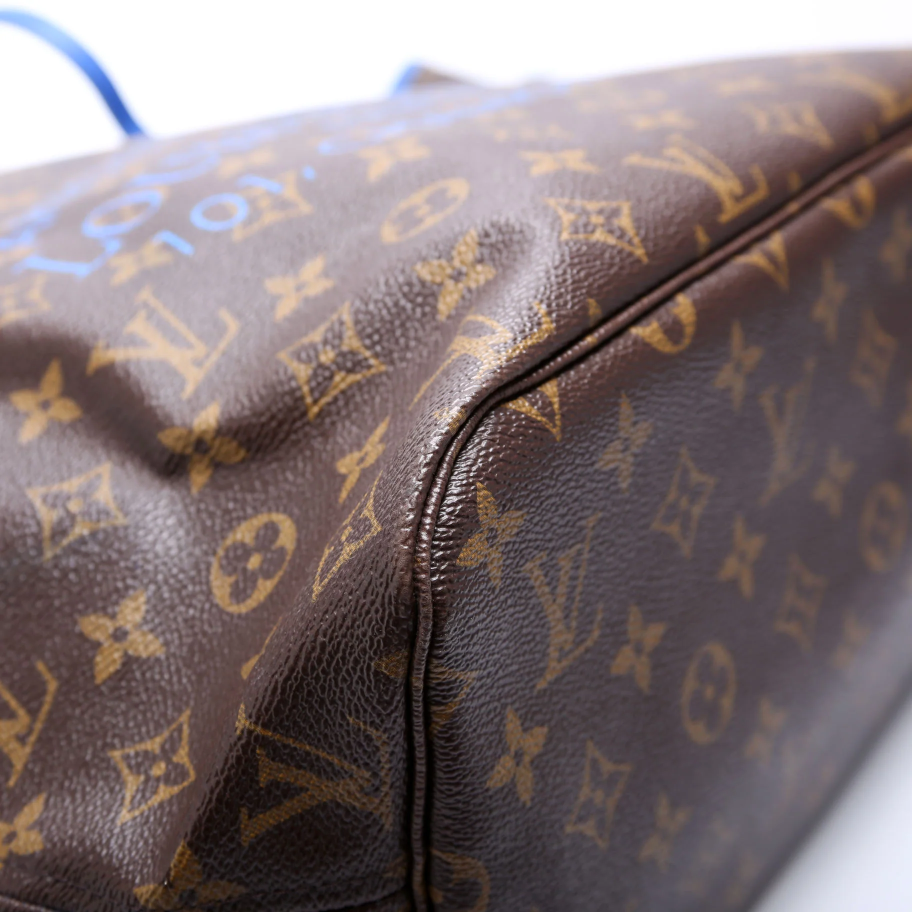 Neverfull MM Ikat Monogram Blue - Image 5