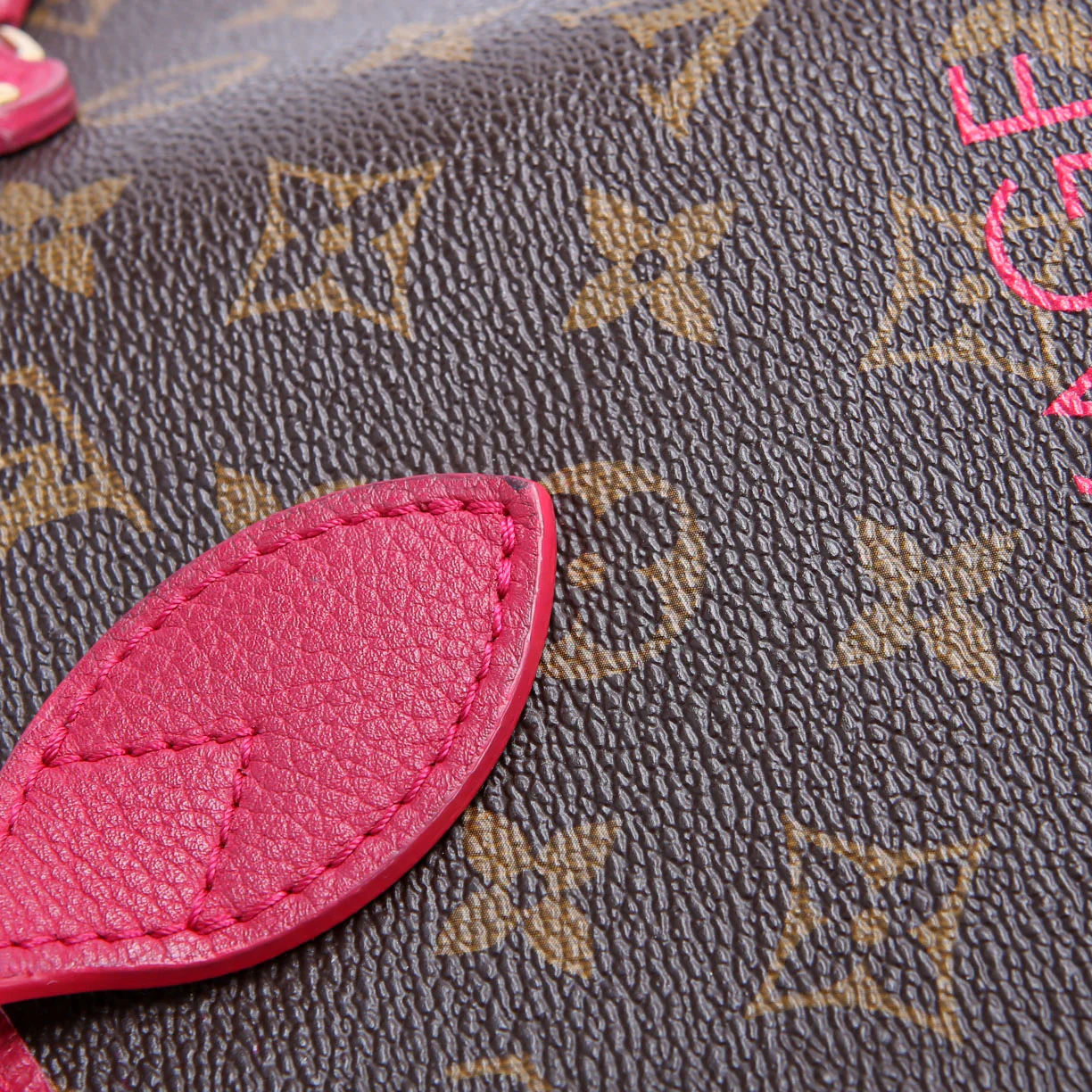 Neverfull MM Ikat Monogram Pink - Image 11