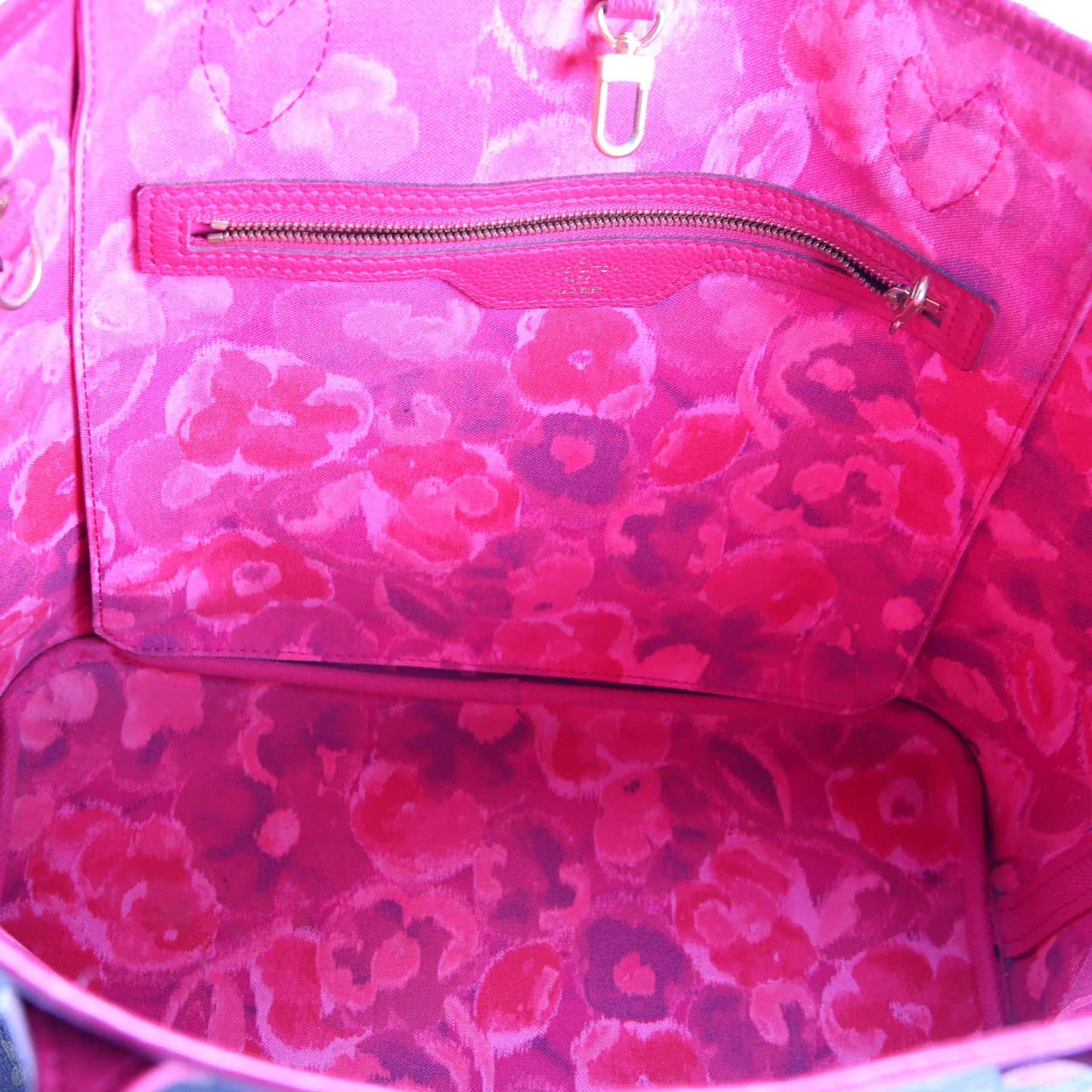 Neverfull MM Ikat Monogram Pink - Image 13