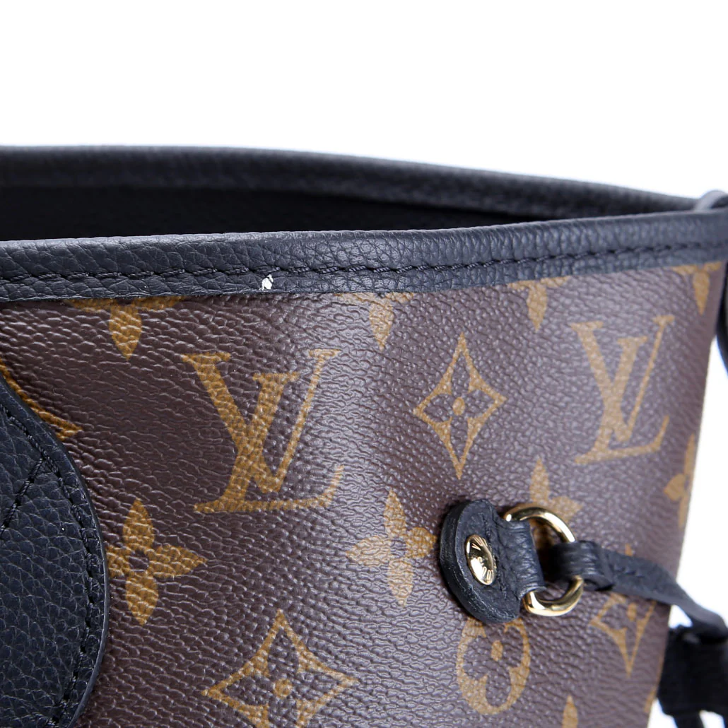 Neverfull MM Inside Out Leather/Monogram Black - Image 4