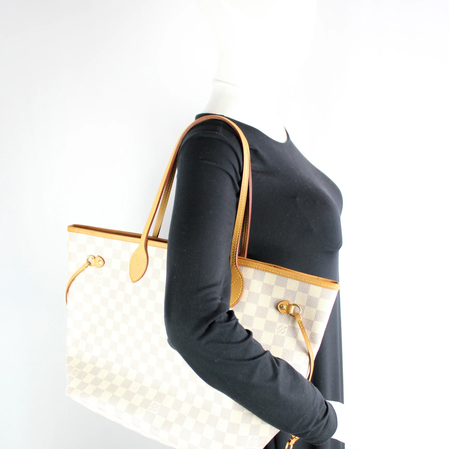 Neverfull MM W/Wallet Damier Azur - Image 13