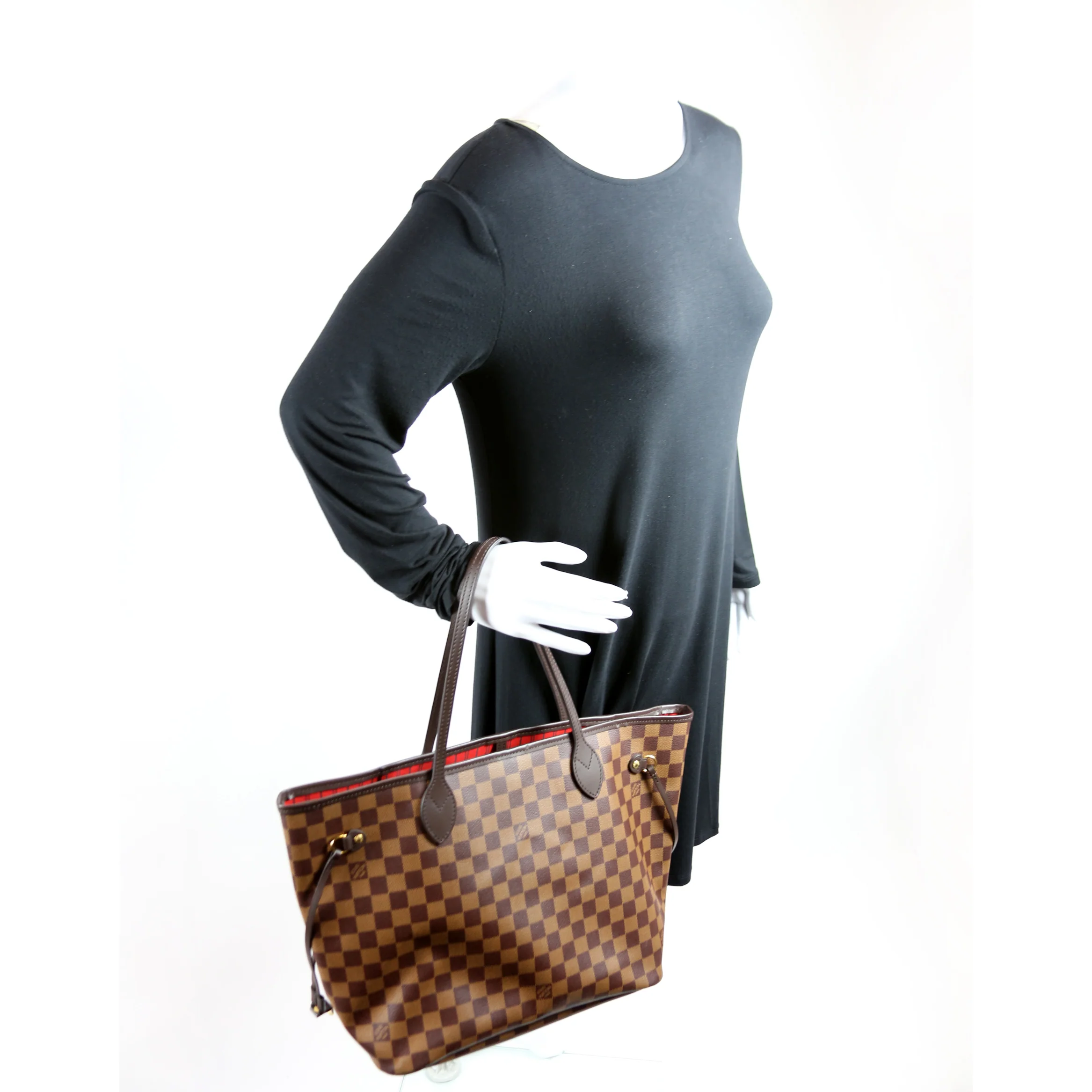 Neverfull MM w/Wallet Damier Ebene - Image 9