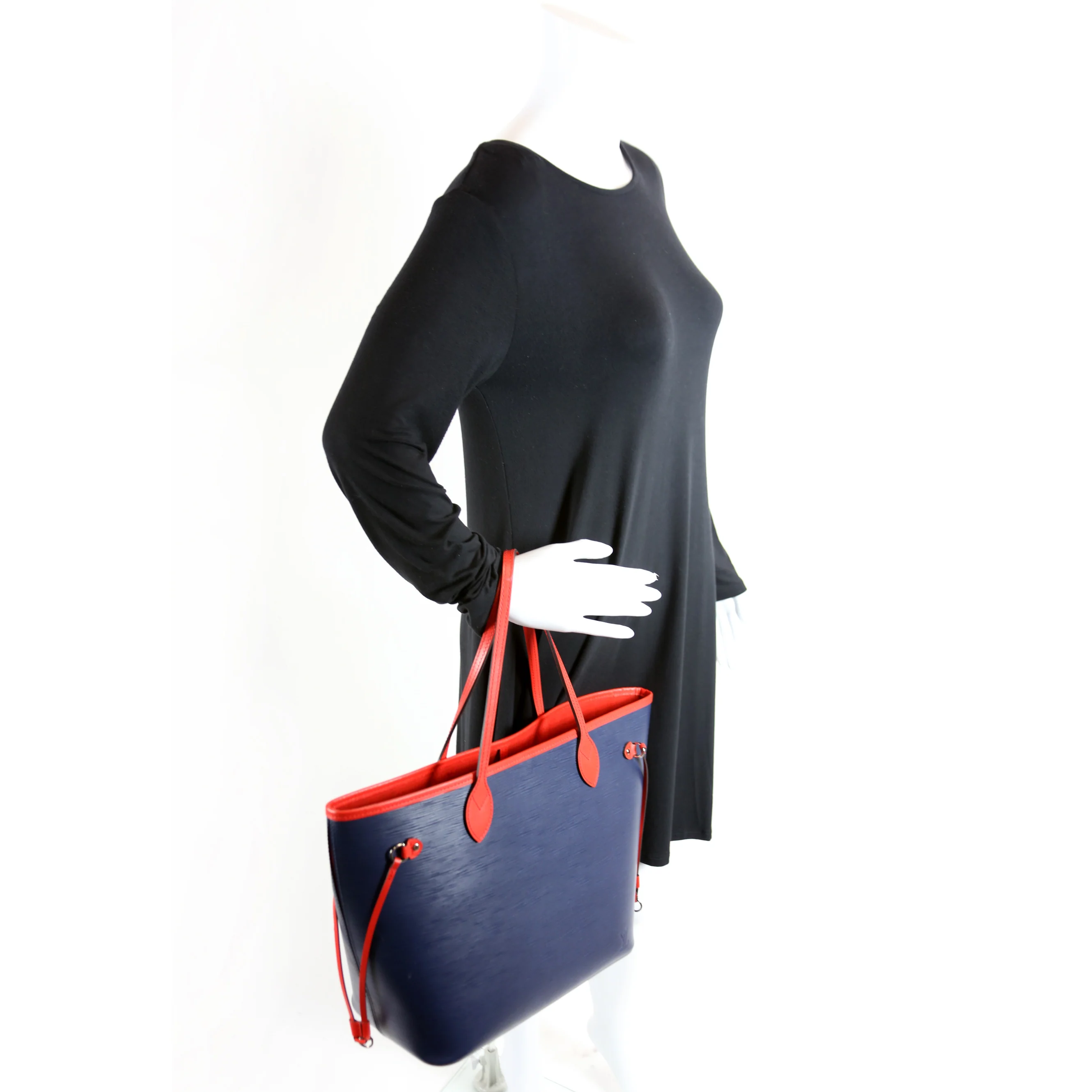 Neverfull MM with Wallet Epi Blue/Red - Image 10
