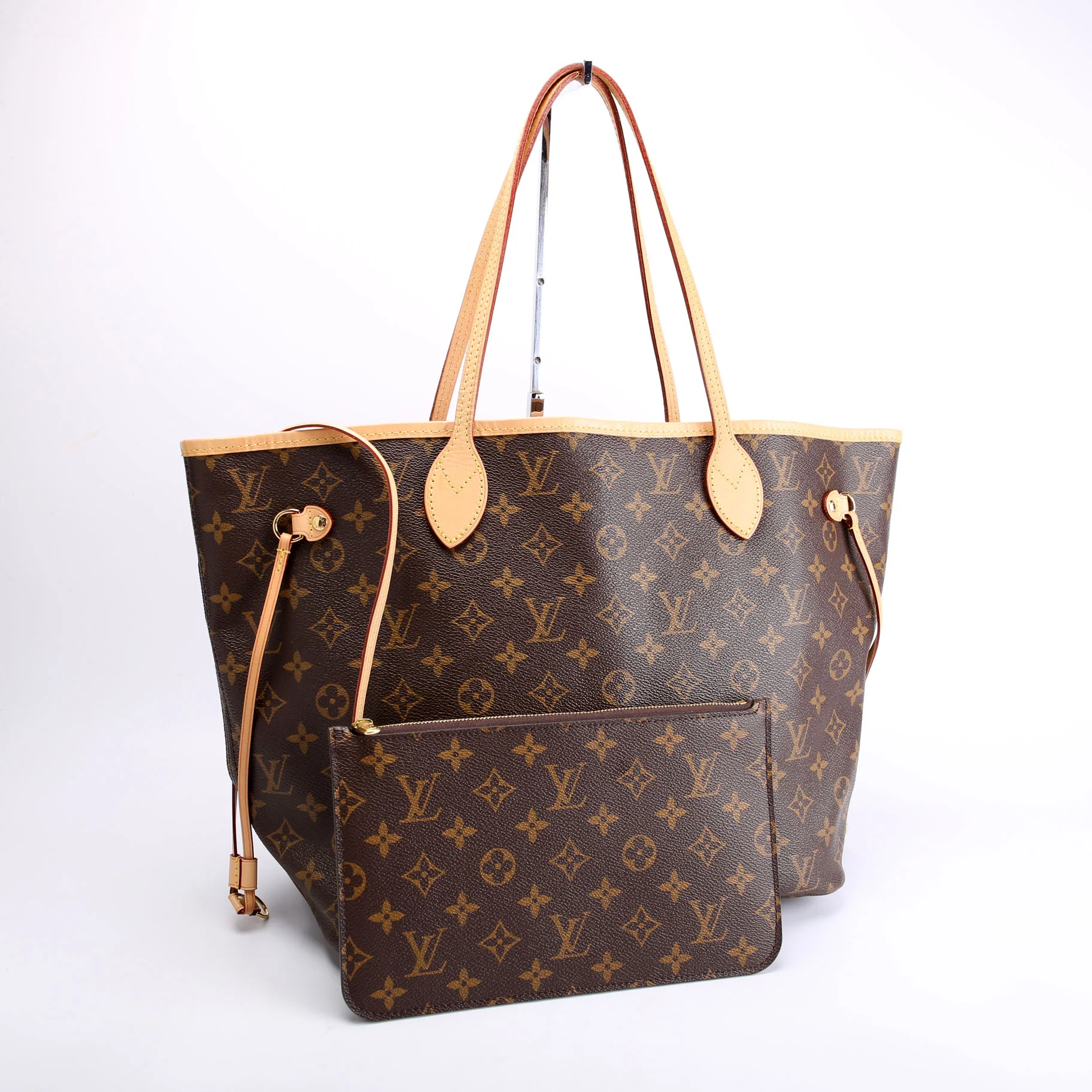 Neverfull MM With Wallet Monogram Brown/Beige - Image 2