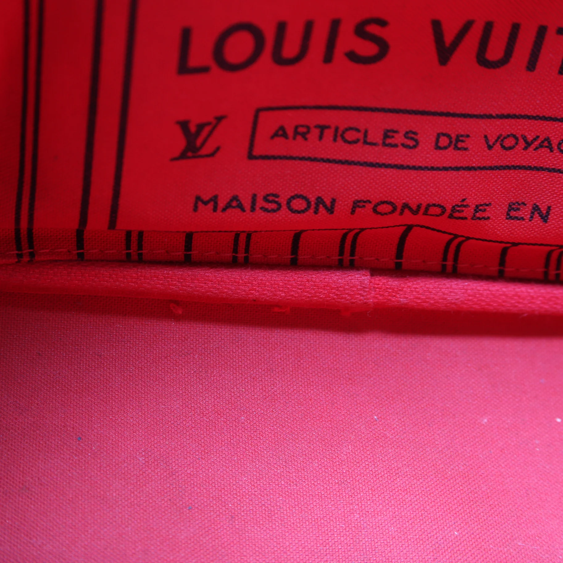Neverfull PM Damier Ebene Red - Image 11