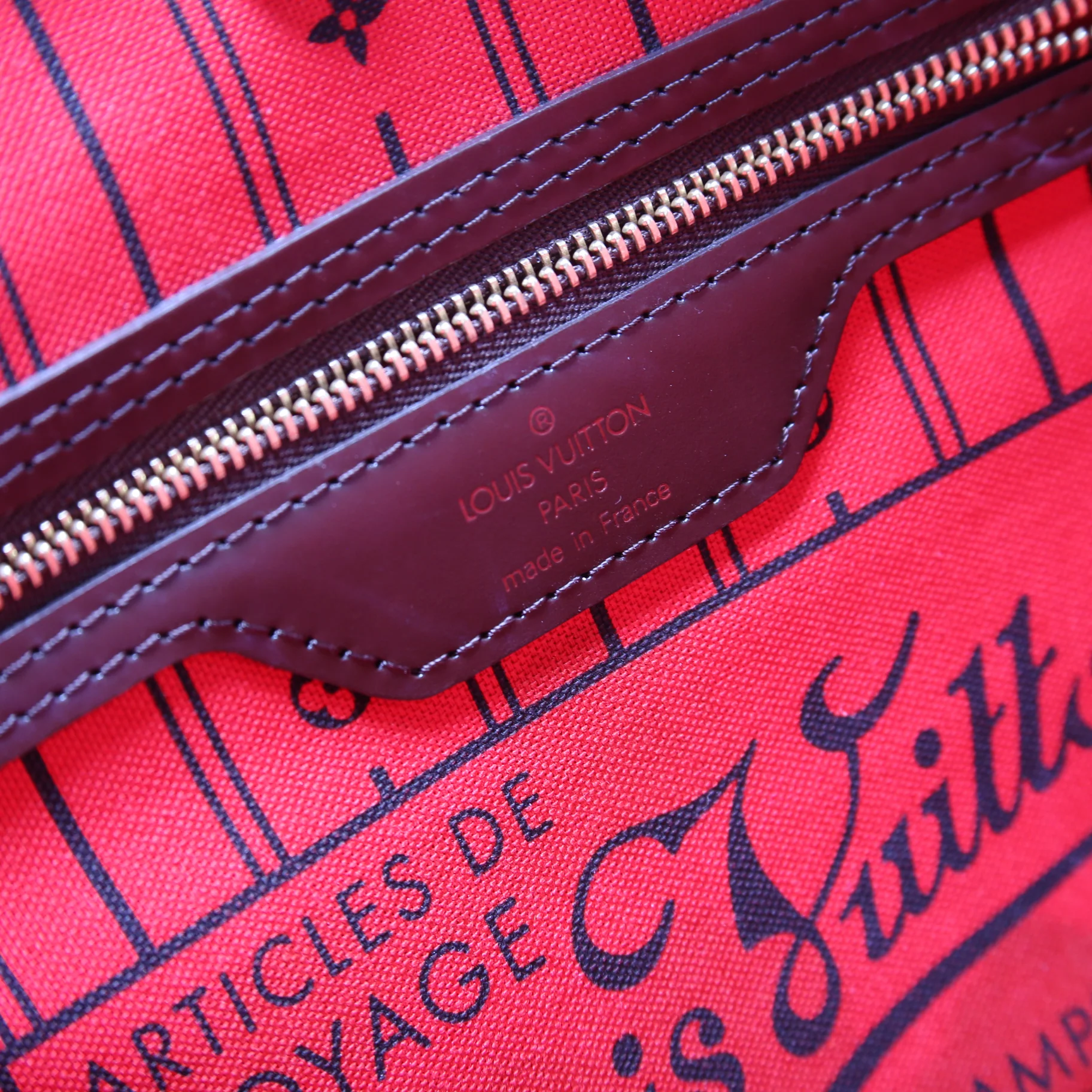 Neverfull PM Damier Ebene Red - Image 10