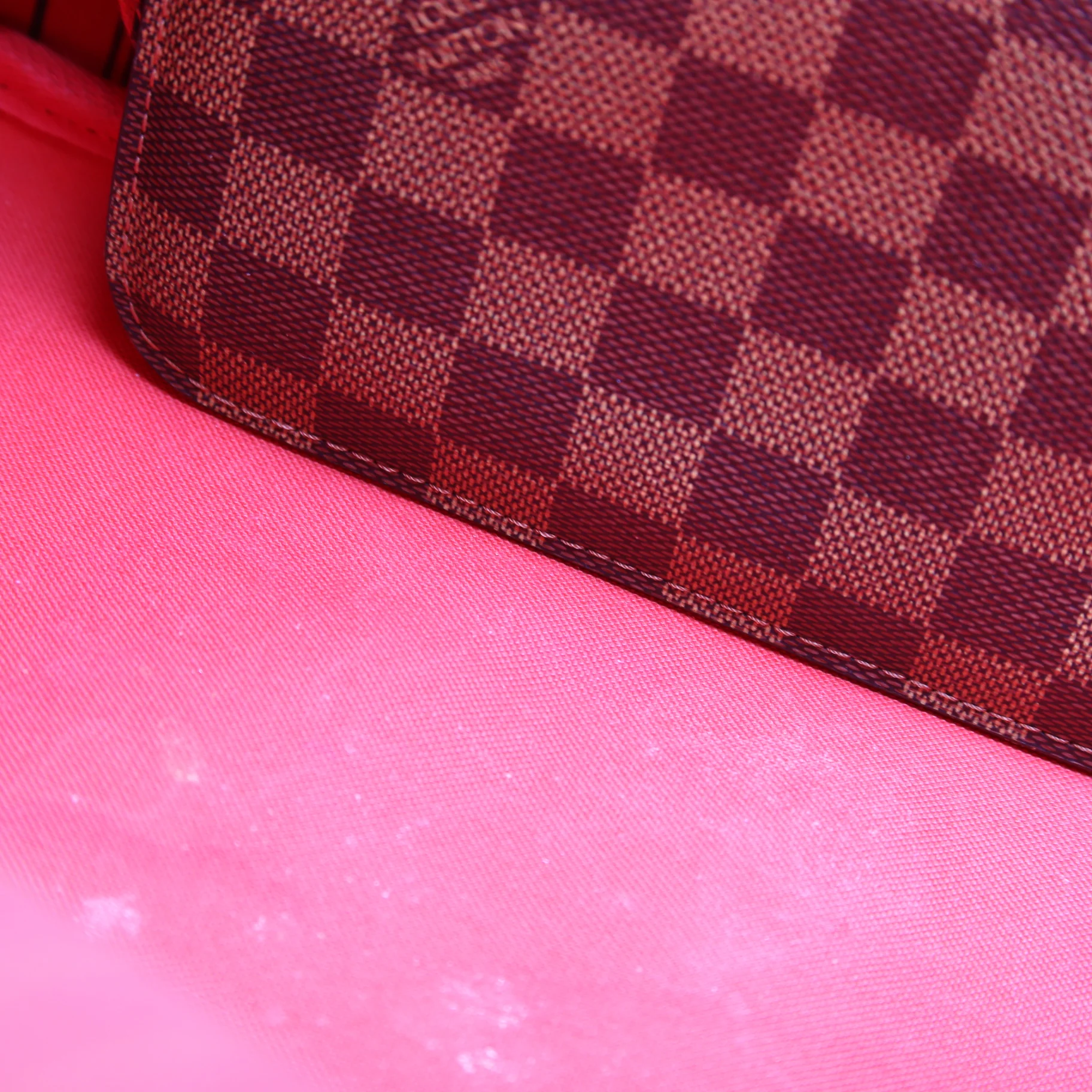 Neverfull W/Wallet GM Damier Ebene Red - Image 12
