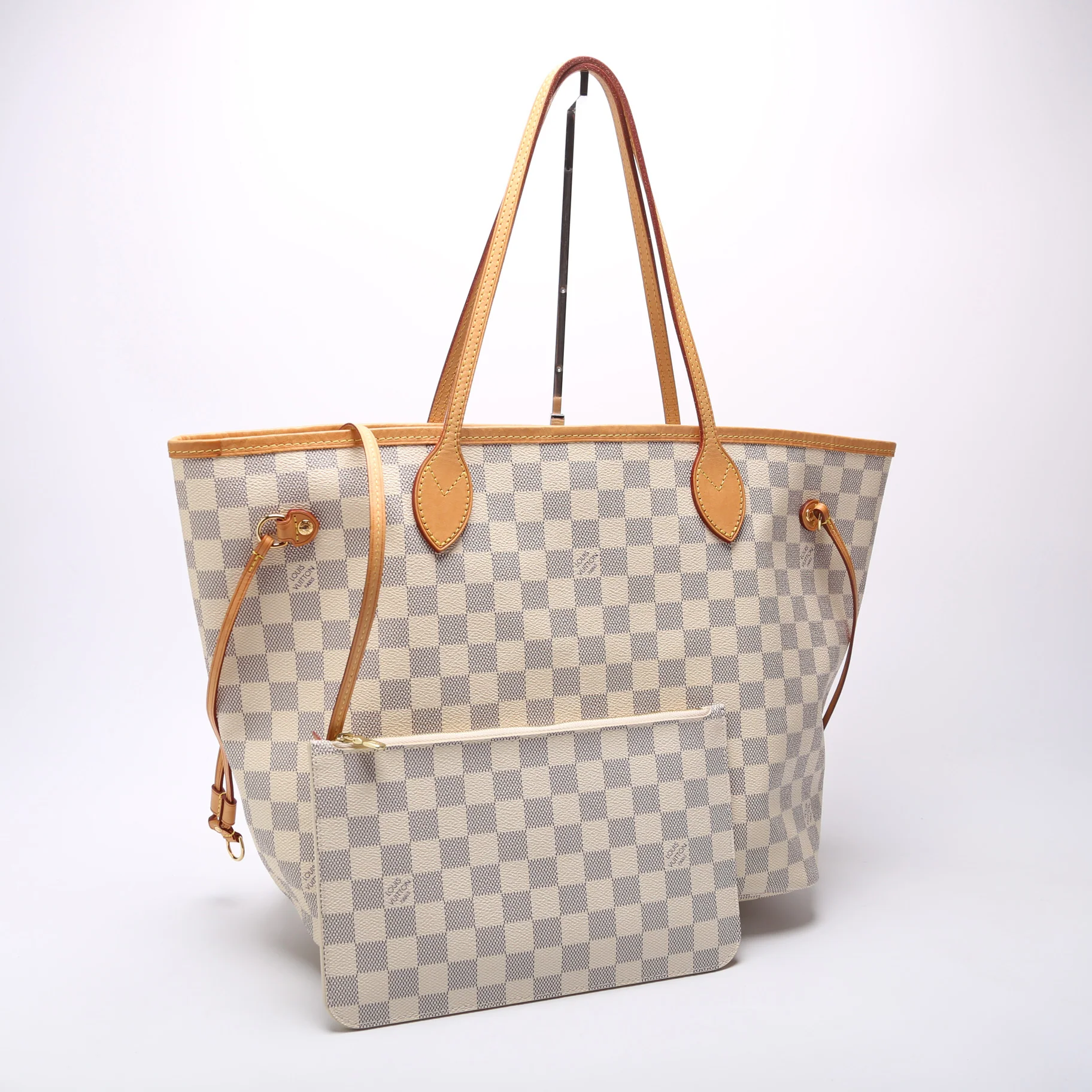 Neverfull W/Wallet MM Damier Azur - Image 2