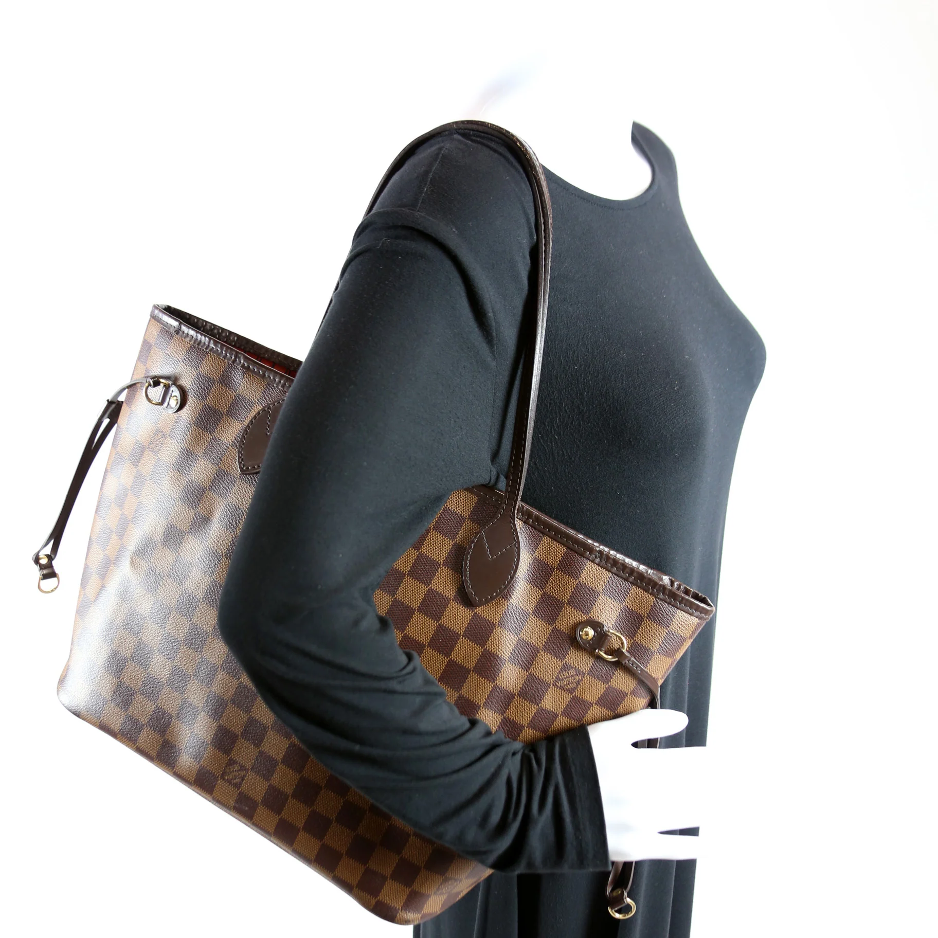 Neverfull W/Wallet MM Damier Ebene - Image 12