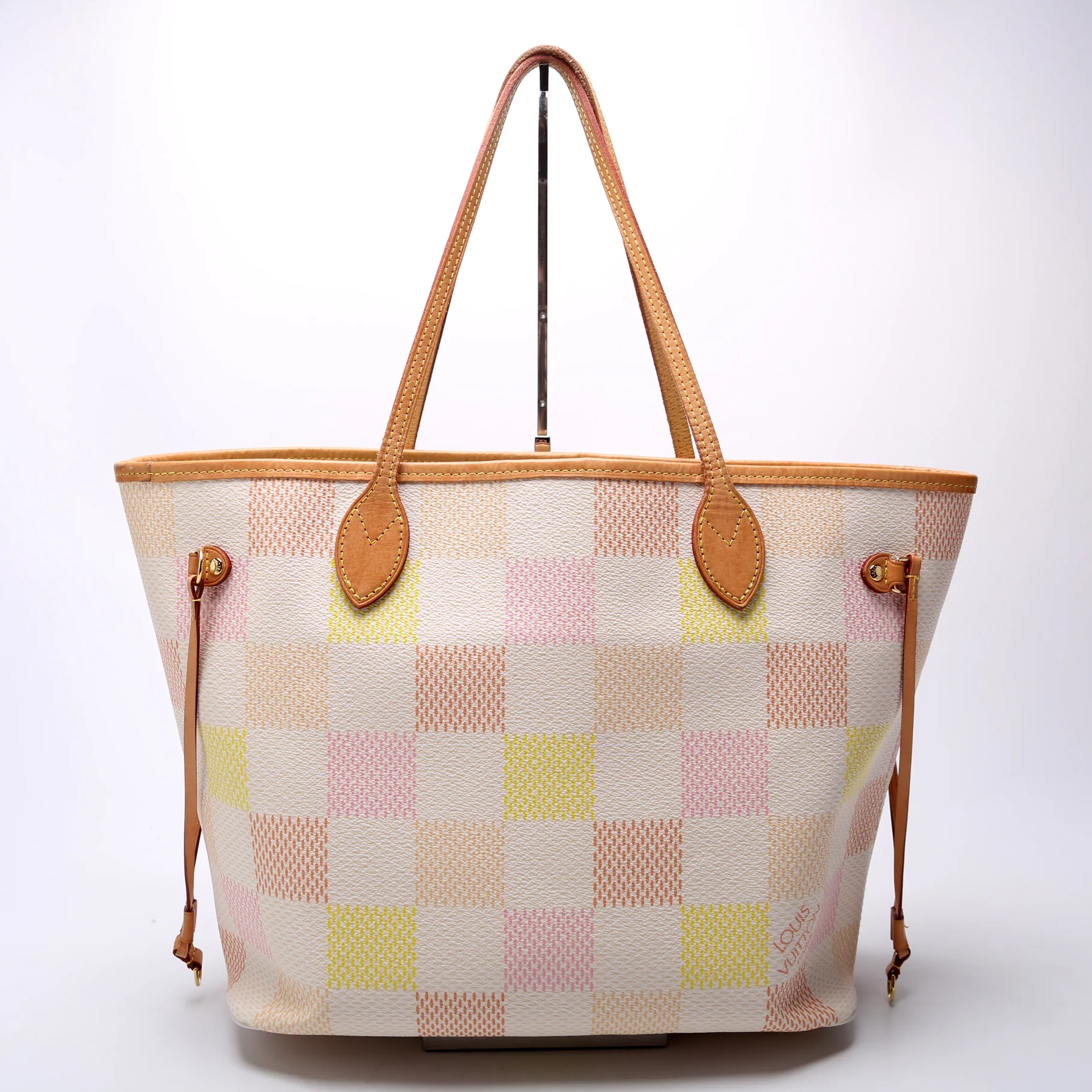 Neverfull W/Wallet MM Giant Damier Peach - Image 3