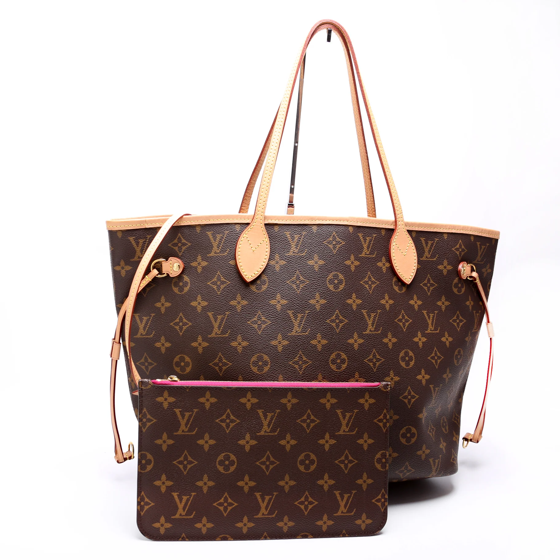Neverfull W/Wallet MM Monogram Pink - Image 2