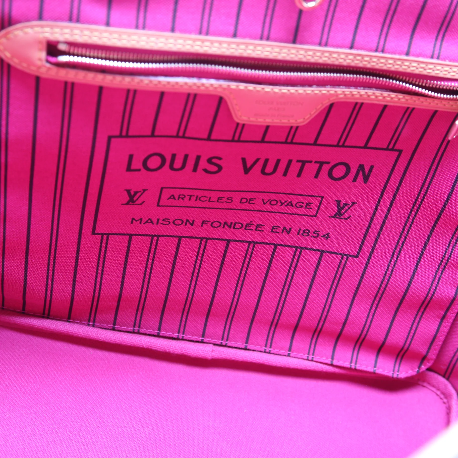 Neverfull W/Wallet MM Monogram Pink - Image 7
