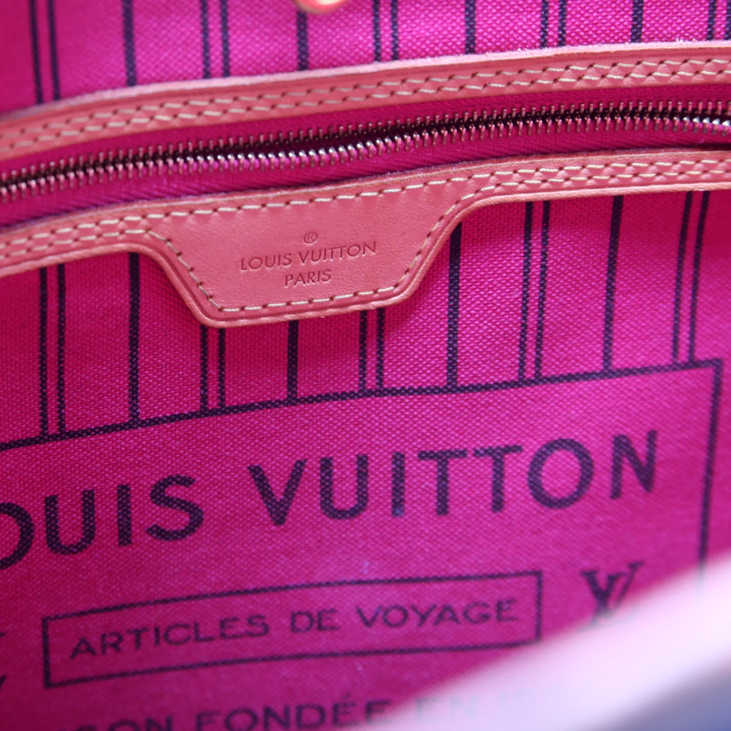 Neverfull W/Wallet MM Monogram Pink - Image 10