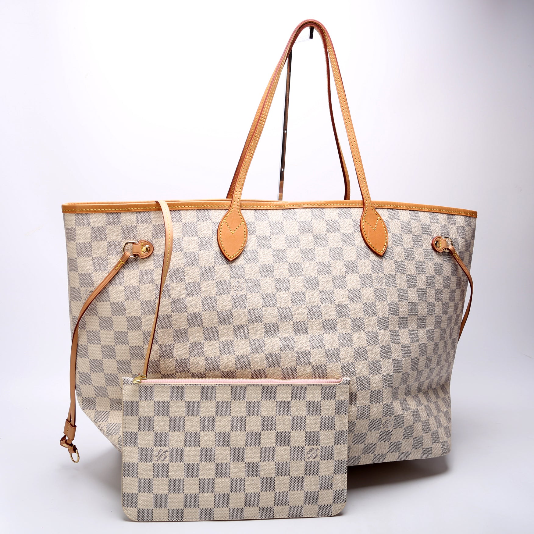 Neverfull with Wallet GM Damier Azur - Image 2