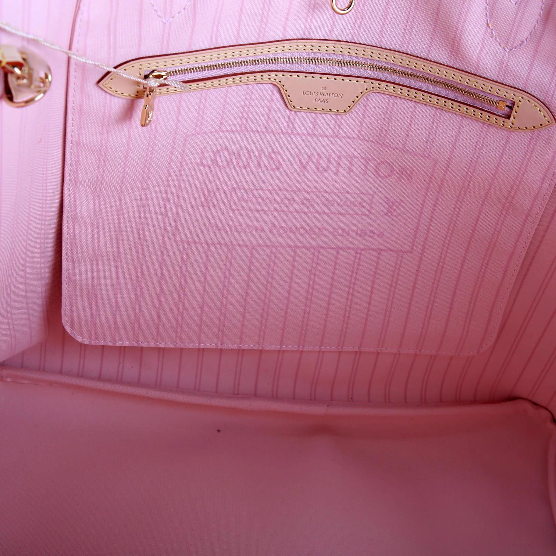 Neverfull With Wallet GM Damier Azur Pink - Image 8