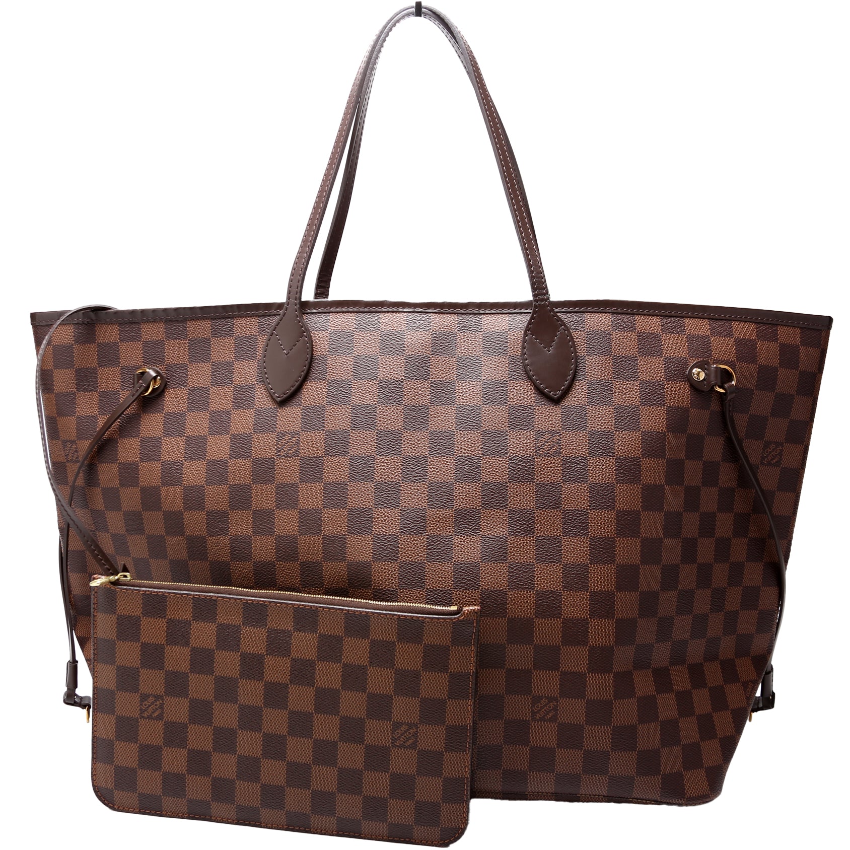 Neverfull With Wallet GM Damier Ebene