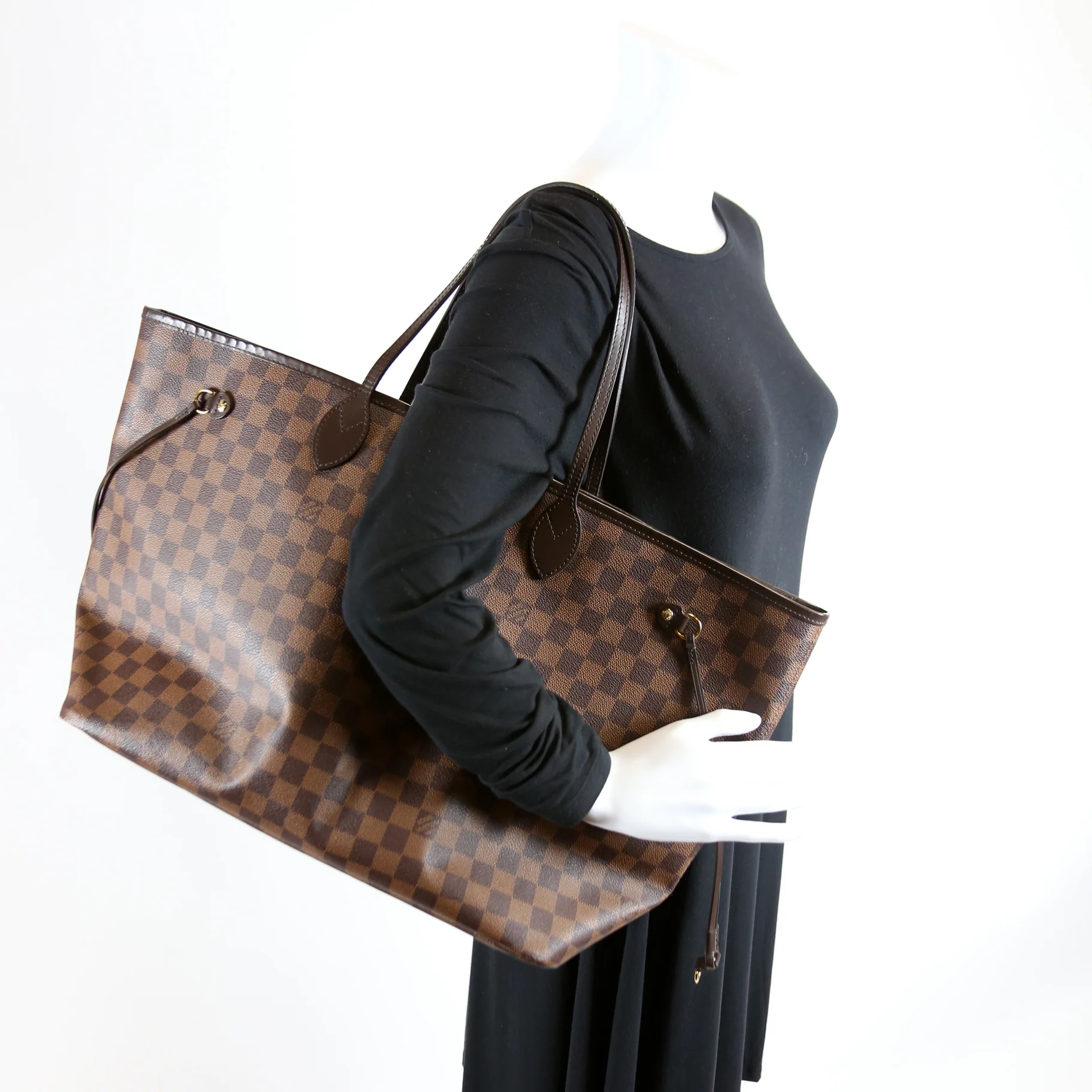 Neverfull With Wallet GM Damier Ebene - Image 11