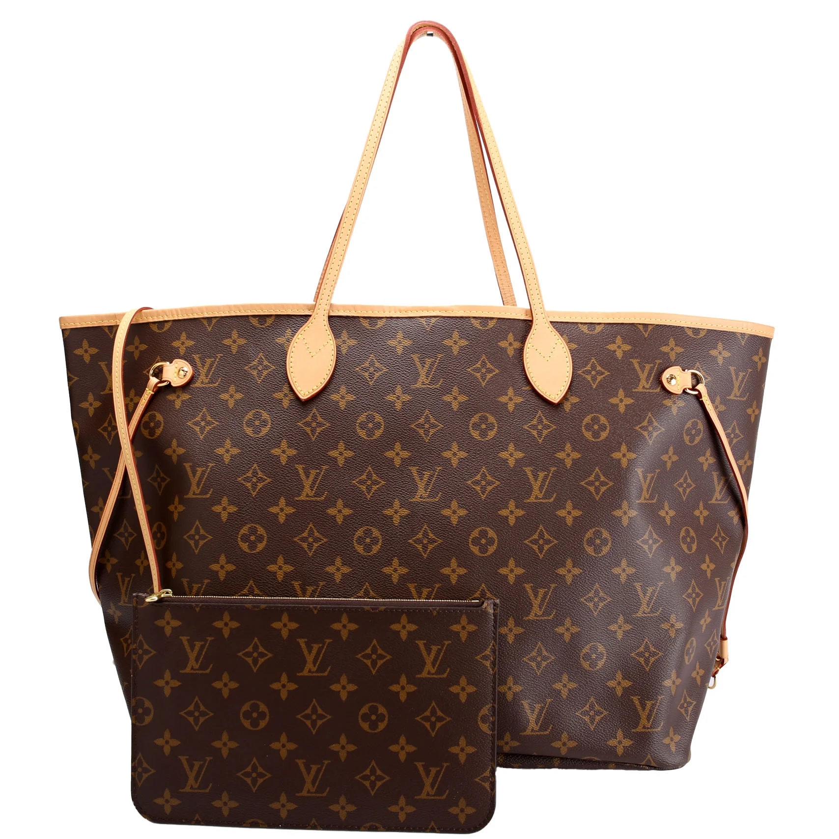 Neverfull With Wallet GM Monogram Beige