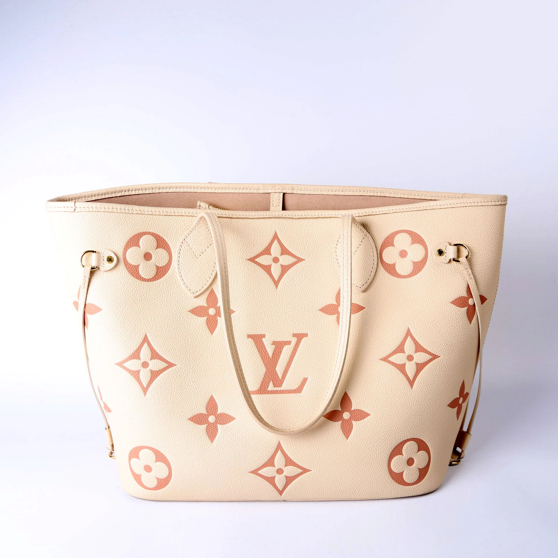Neverfull With Wallet MM Bicolor Empreinte Cream - Image 2