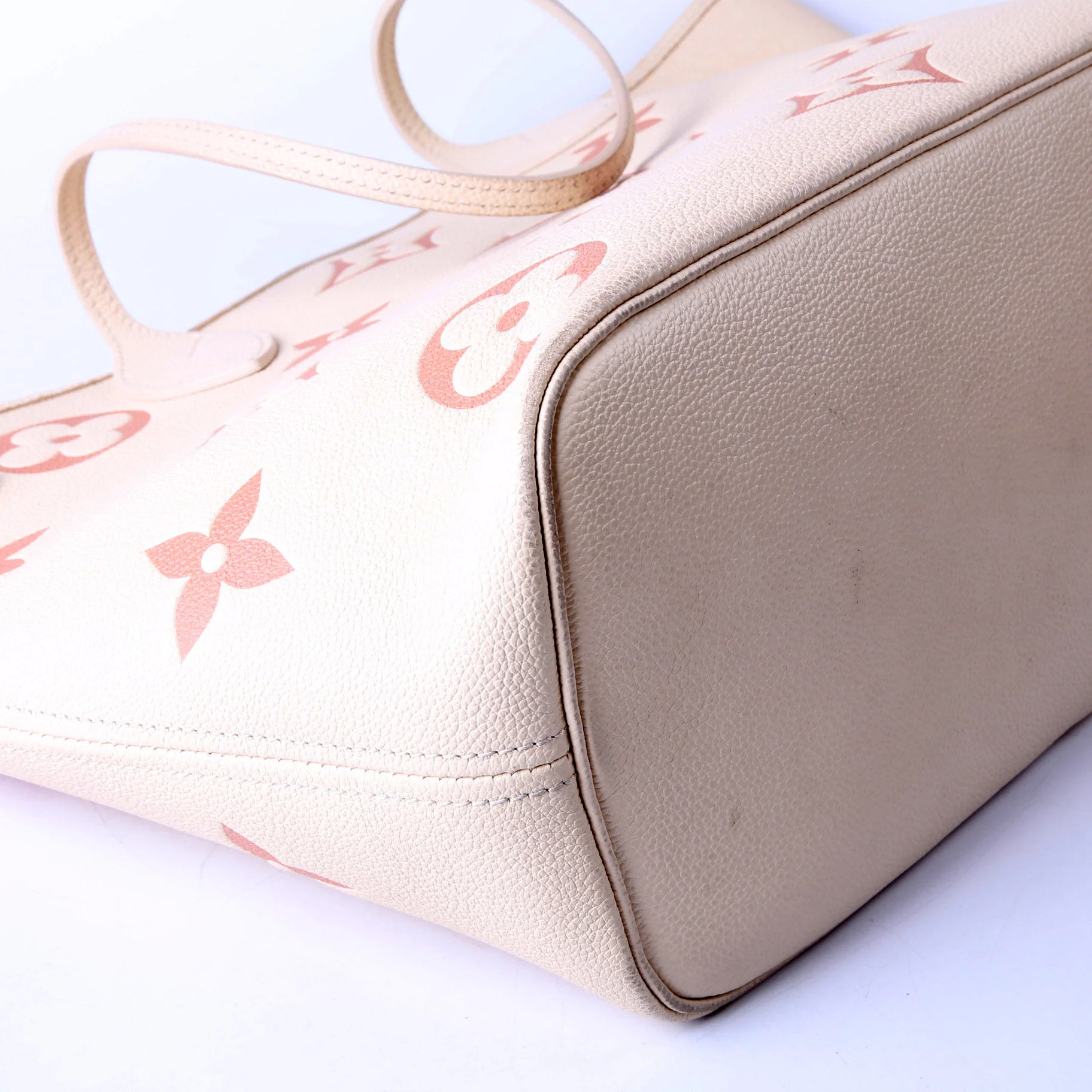 Neverfull With Wallet MM Bicolor Empreinte Cream - Image 4