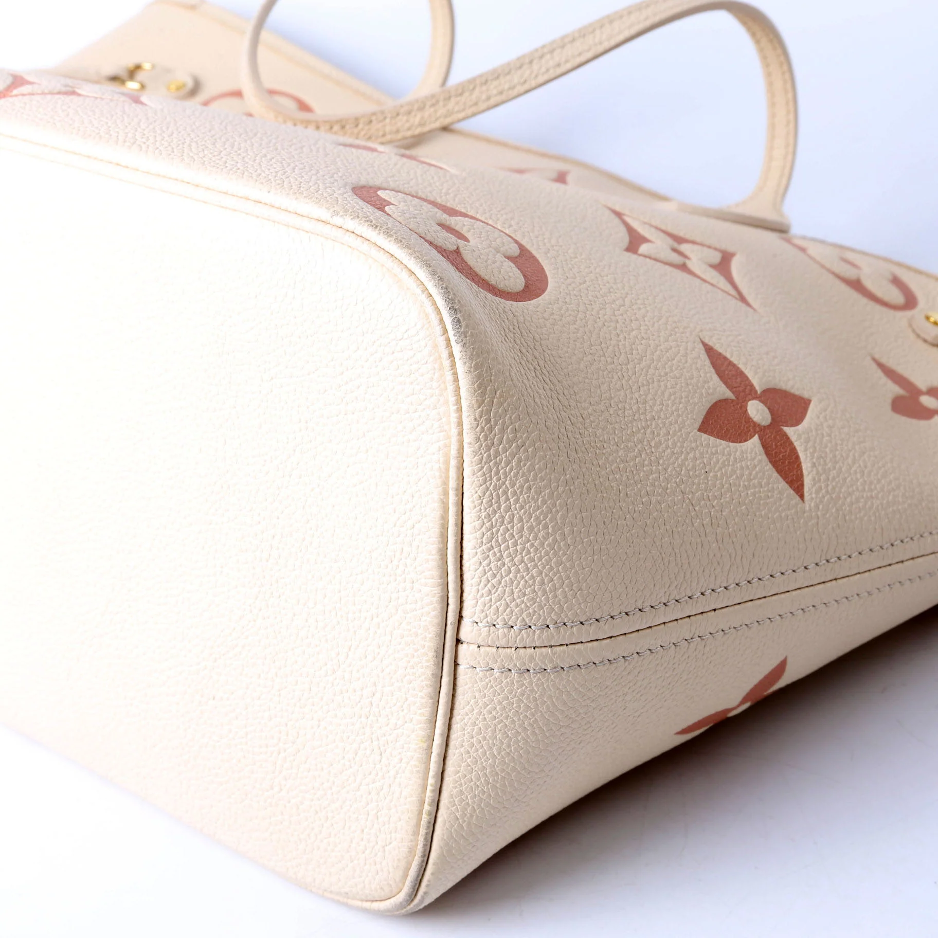 Neverfull With Wallet MM Bicolor Empreinte Cream - Image 5