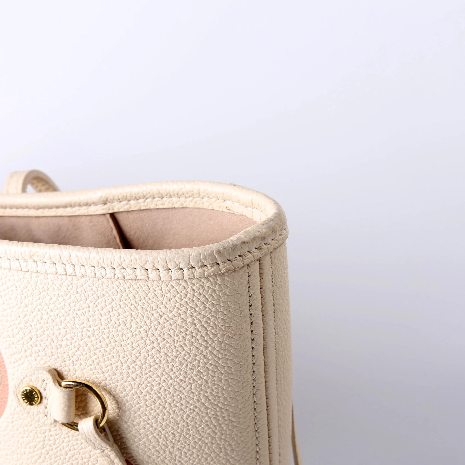 Neverfull With Wallet MM Bicolor Empreinte Cream - Image 6