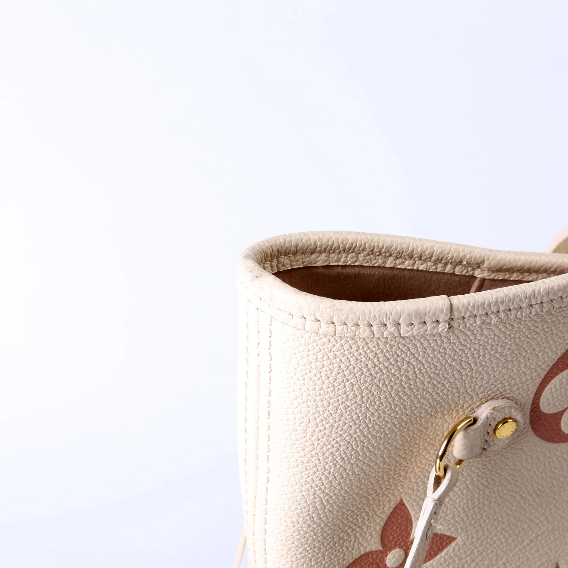 Neverfull With Wallet MM Bicolor Empreinte Cream - Image 7