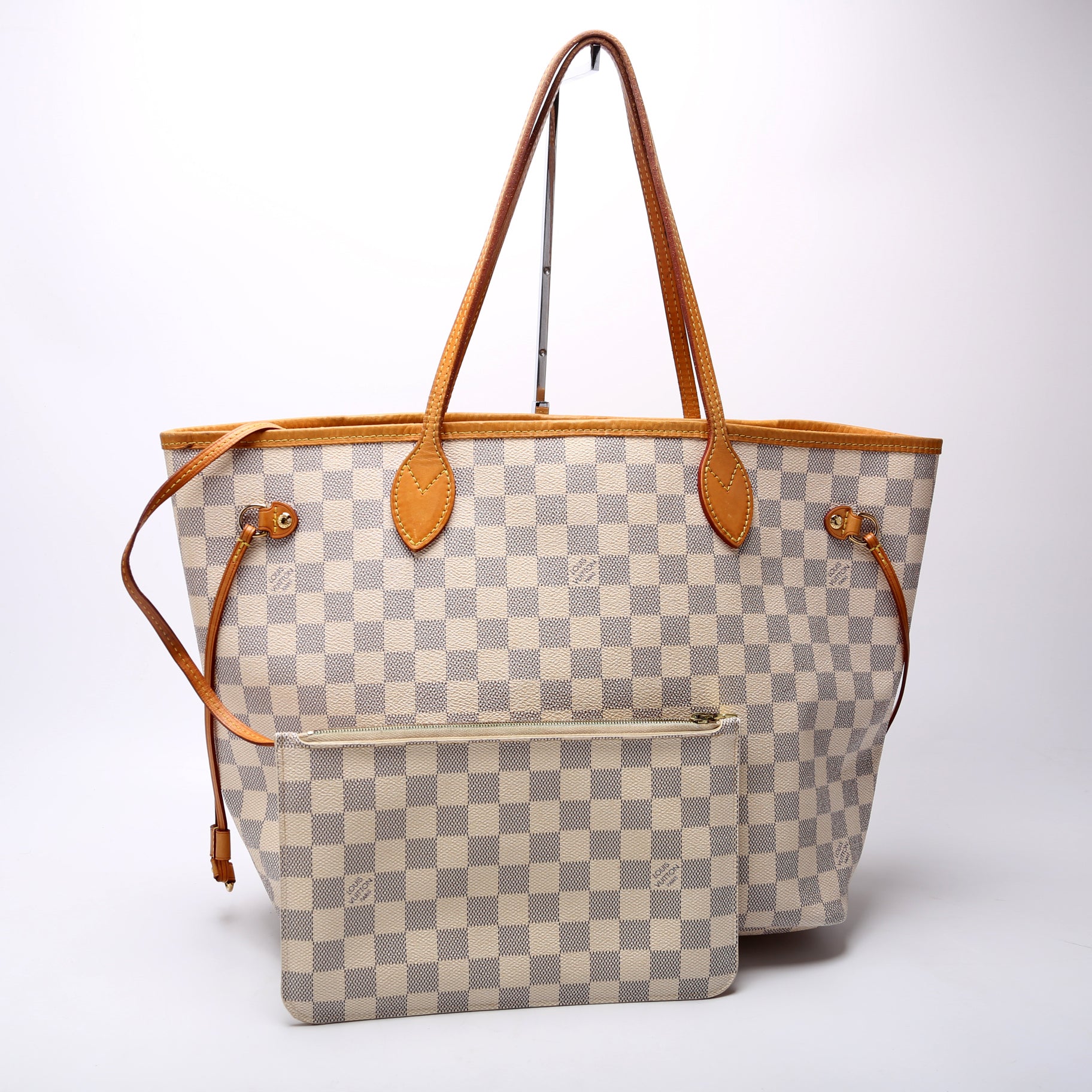 Neverfull With Wallet MM Damier Azur - Image 2