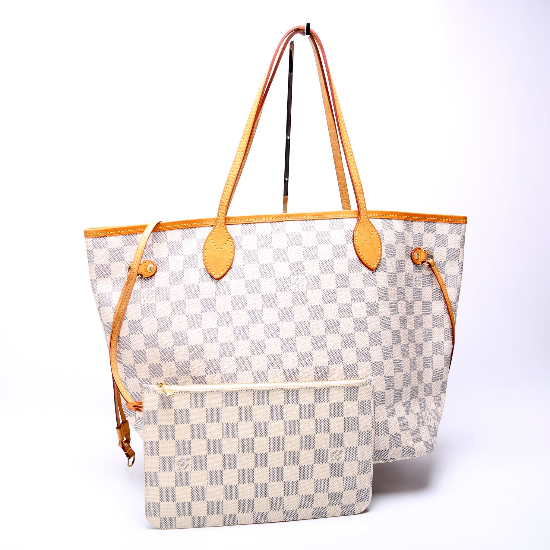 Neverfull With Wallet MM Damier Azur - Image 2