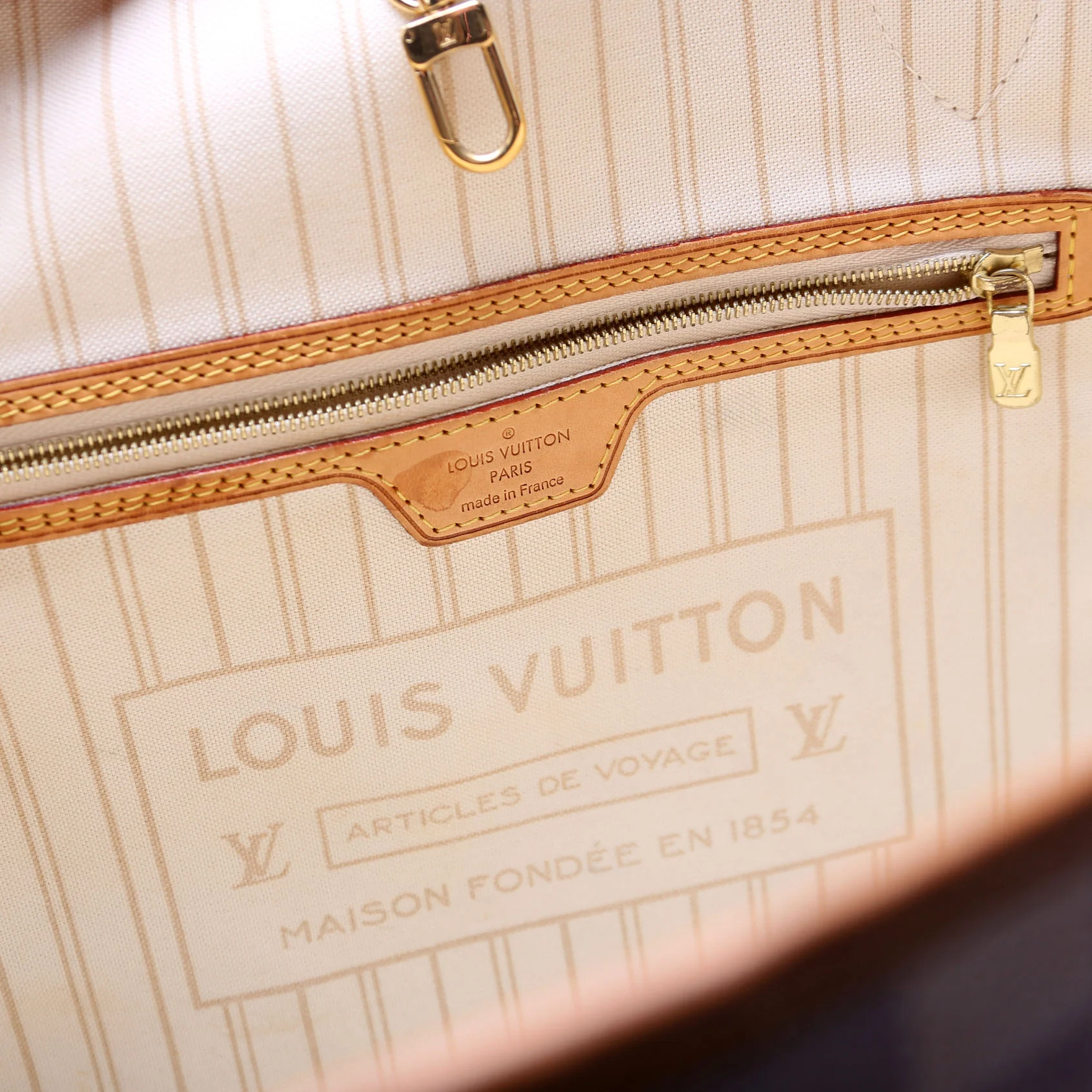 Neverfull with Wallet MM Damier Azur - Image 9