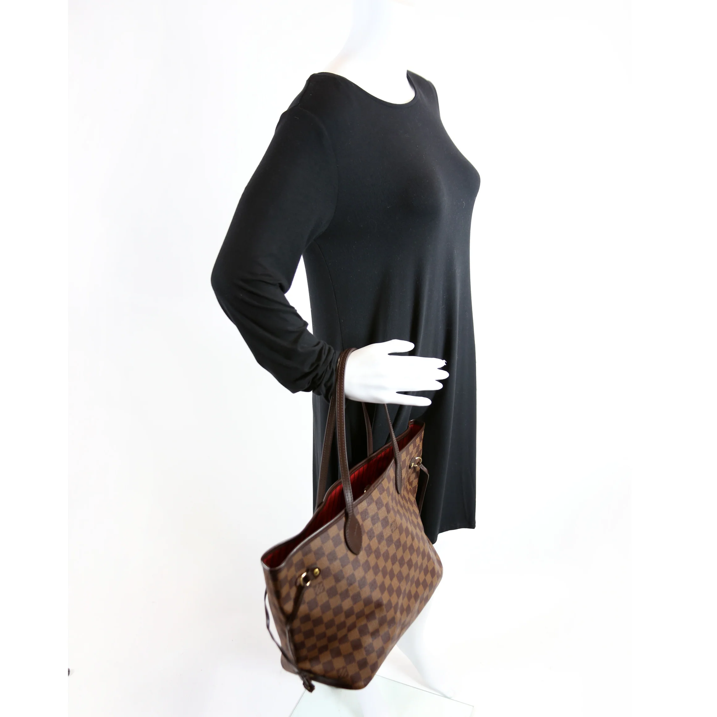 Neverfull with Wallet MM Damier Ebene - Image 9