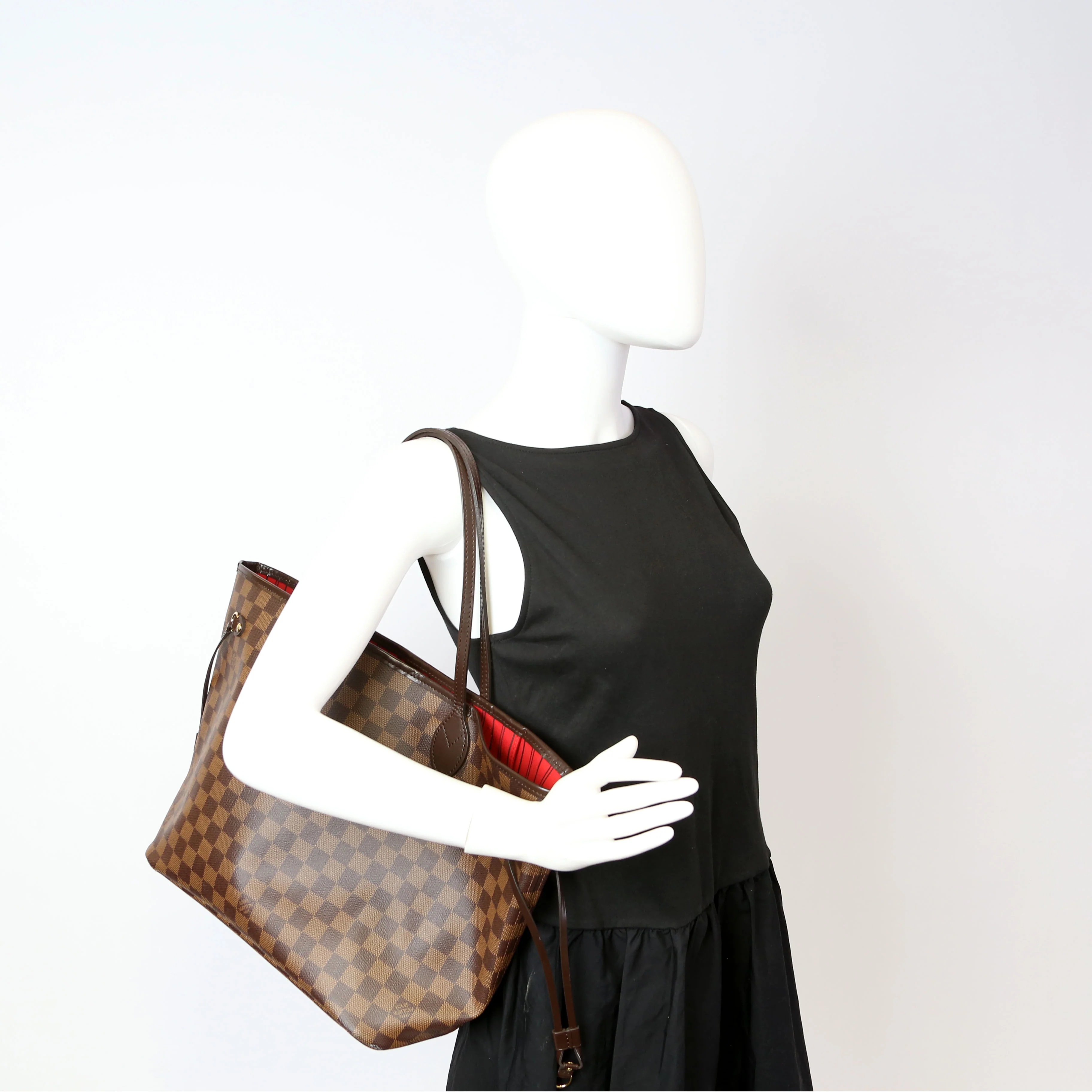 Neverfull with Wallet MM Damier Ebene - Image 10