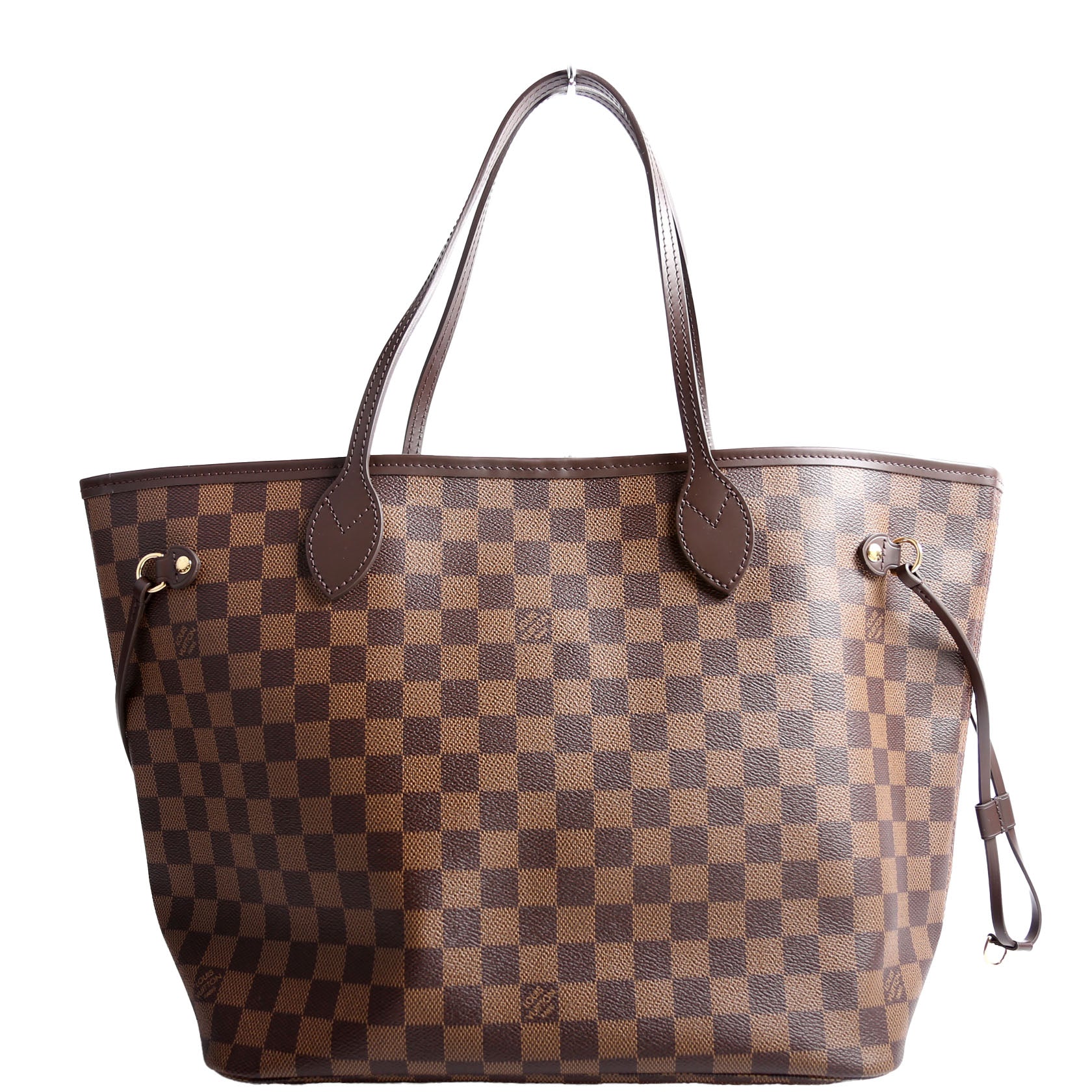 Neverfull With Wallet MM Damier Ebene Red