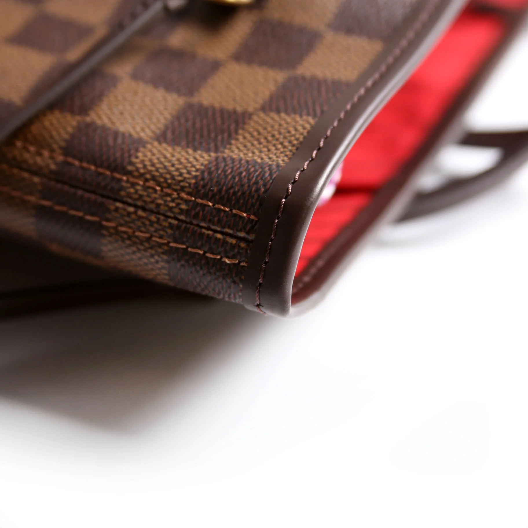 Neverfull With Wallet MM Damier Ebene Red - Image 11
